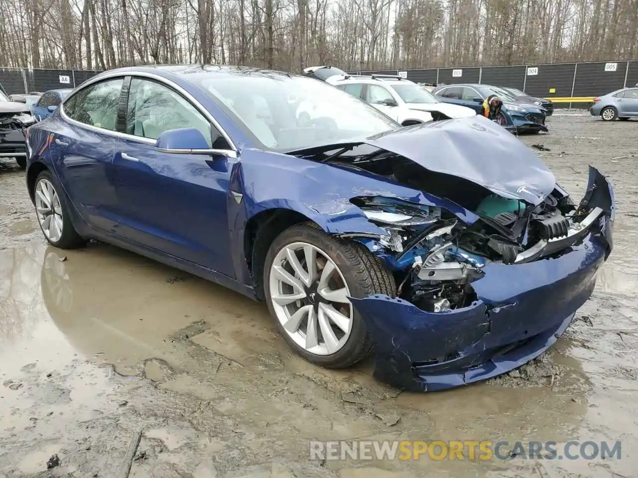 4 Photograph of a damaged car 5YJ3E1EA1LF662715 TESLA MODEL 3 2020