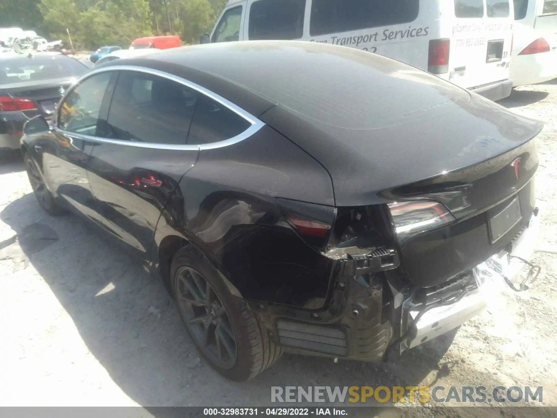 3 Photograph of a damaged car 5YJ3E1EA1LF704395 TESLA MODEL 3 2020