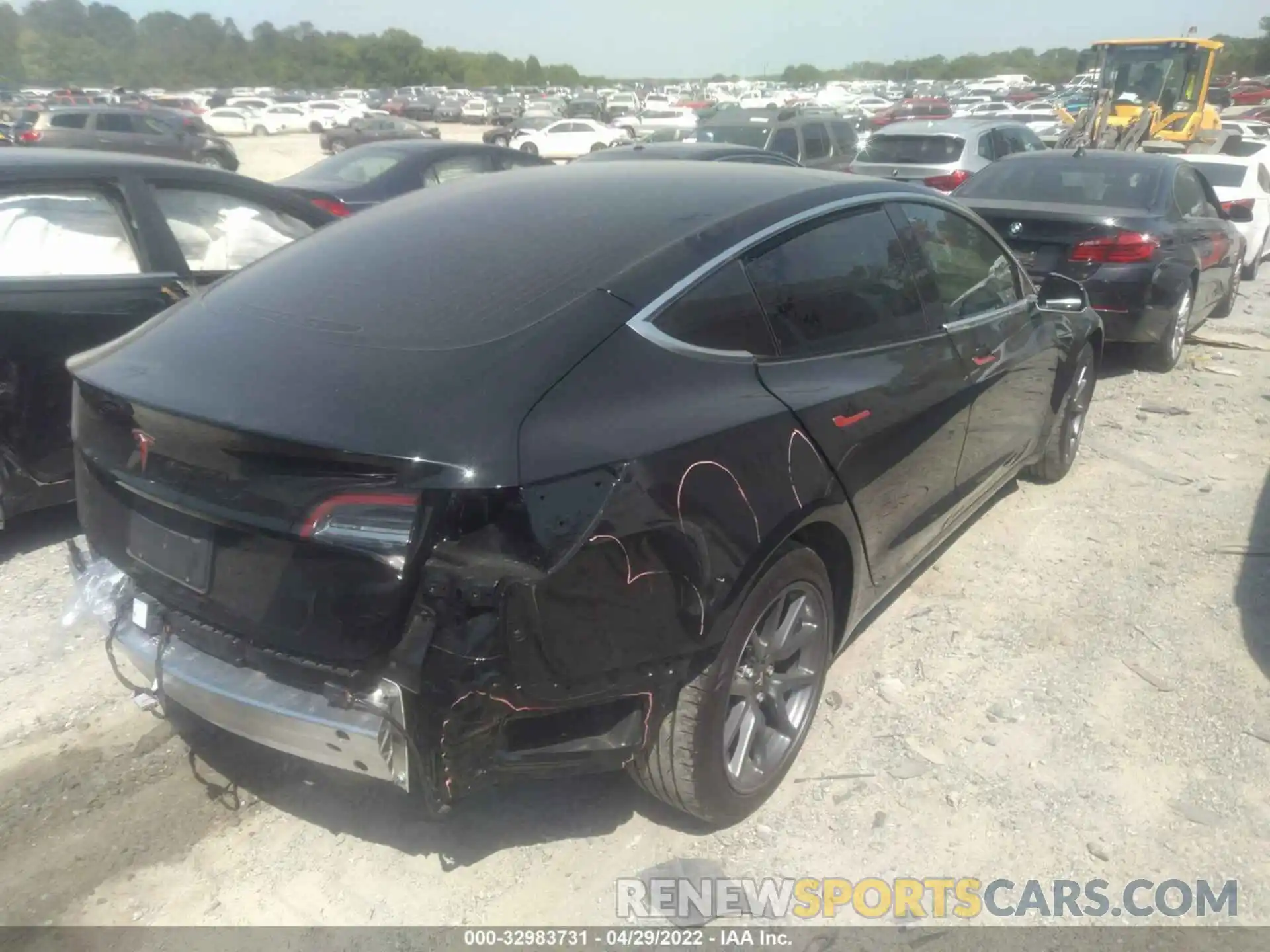 4 Photograph of a damaged car 5YJ3E1EA1LF704395 TESLA MODEL 3 2020