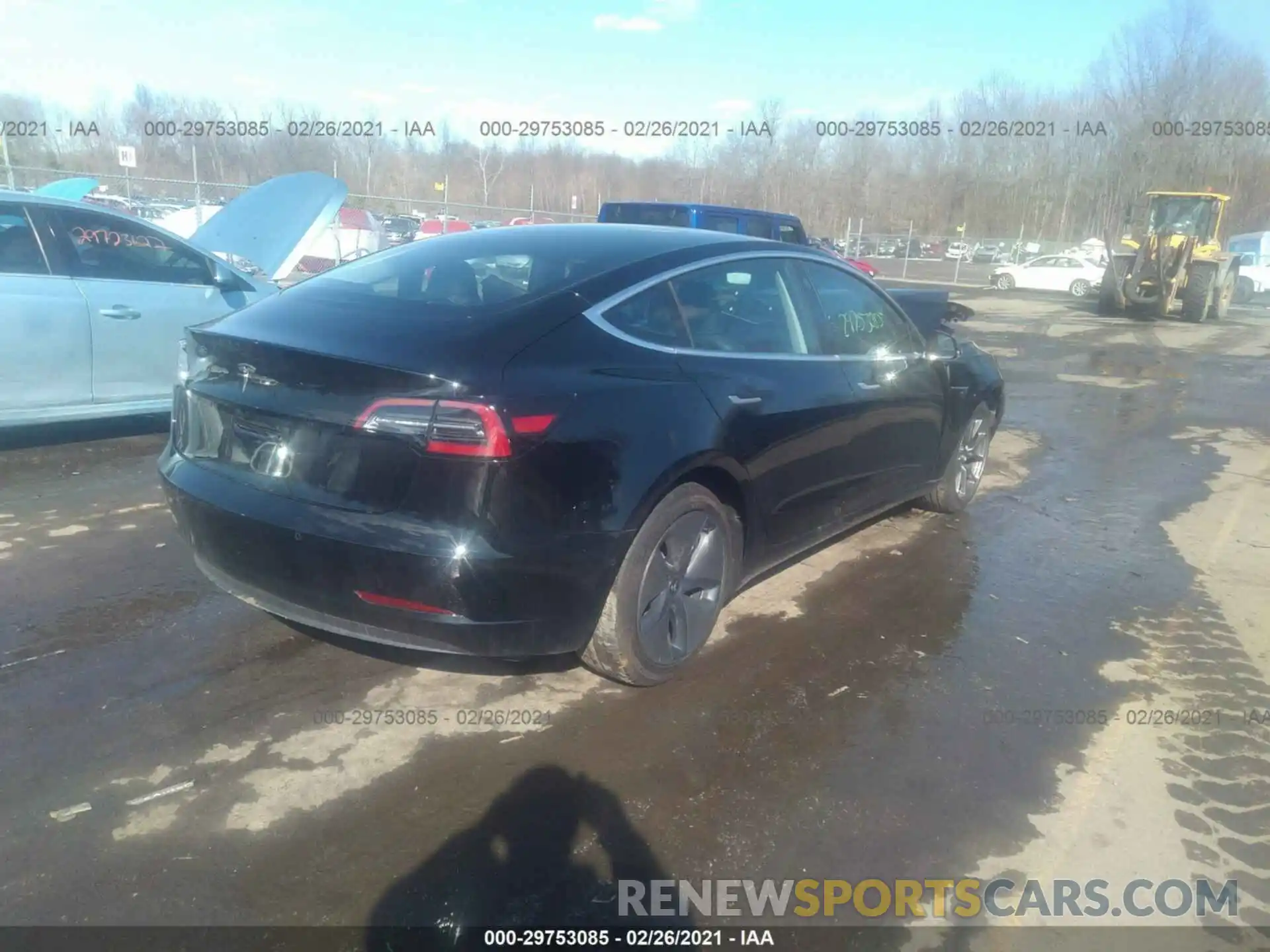 4 Фотография поврежденного автомобиля 5YJ3E1EA1LF704476 TESLA MODEL 3 2020