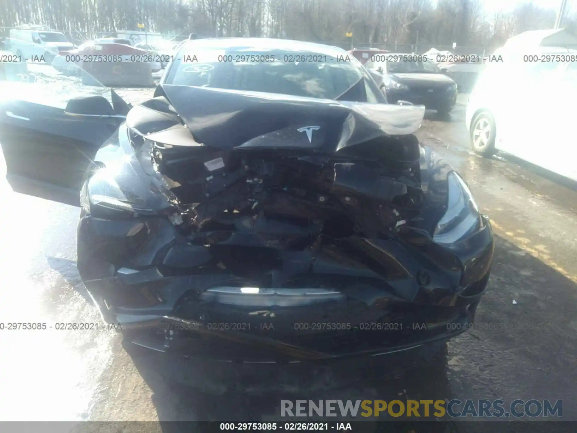 6 Photograph of a damaged car 5YJ3E1EA1LF704476 TESLA MODEL 3 2020