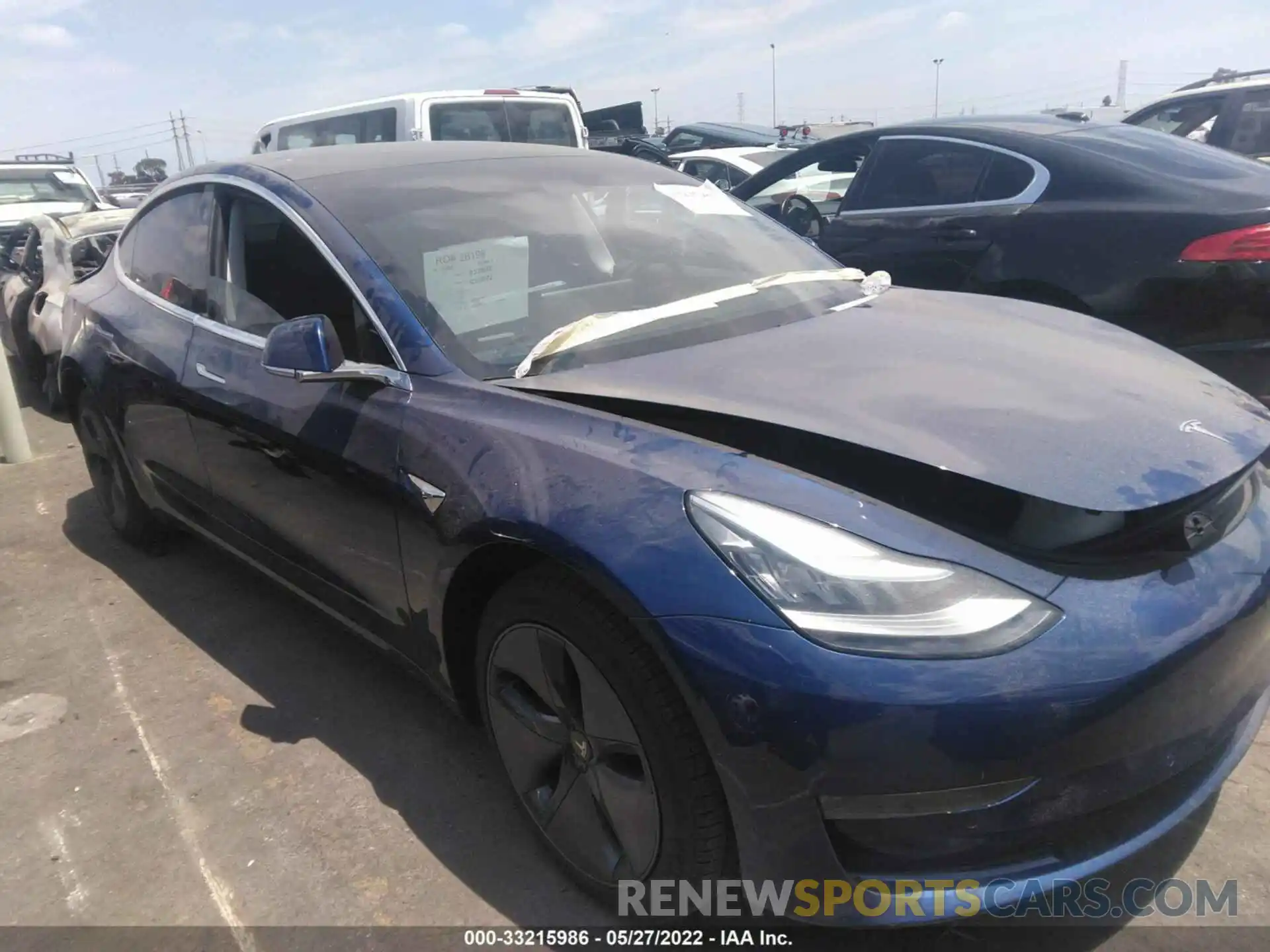 1 Photograph of a damaged car 5YJ3E1EA1LF706048 TESLA MODEL 3 2020