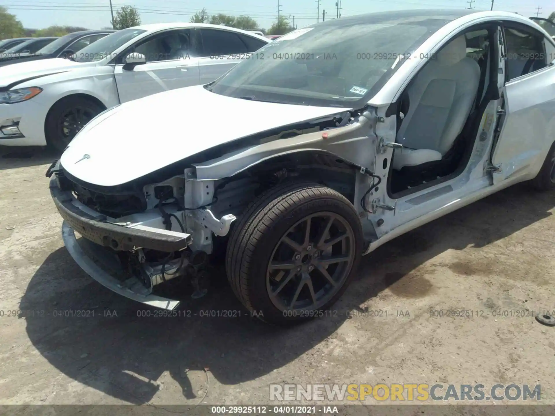 6 Photograph of a damaged car 5YJ3E1EA1LF709984 TESLA MODEL 3 2020