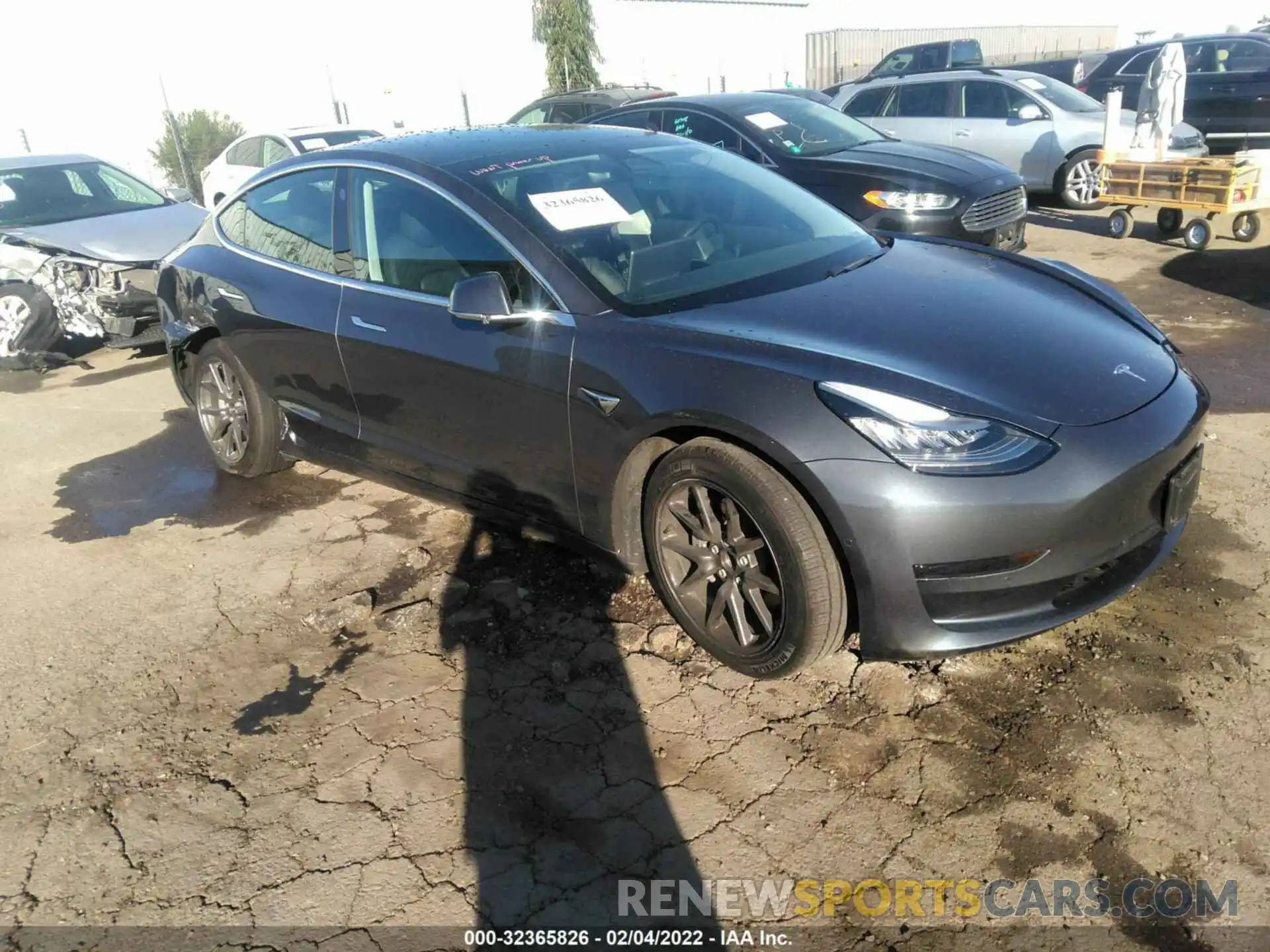 1 Photograph of a damaged car 5YJ3E1EA1LF739437 TESLA MODEL 3 2020