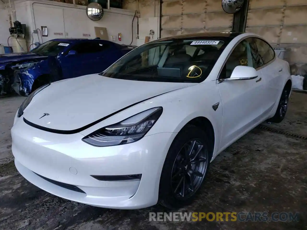 2 Photograph of a damaged car 5YJ3E1EA1LF740118 TESLA MODEL 3 2020