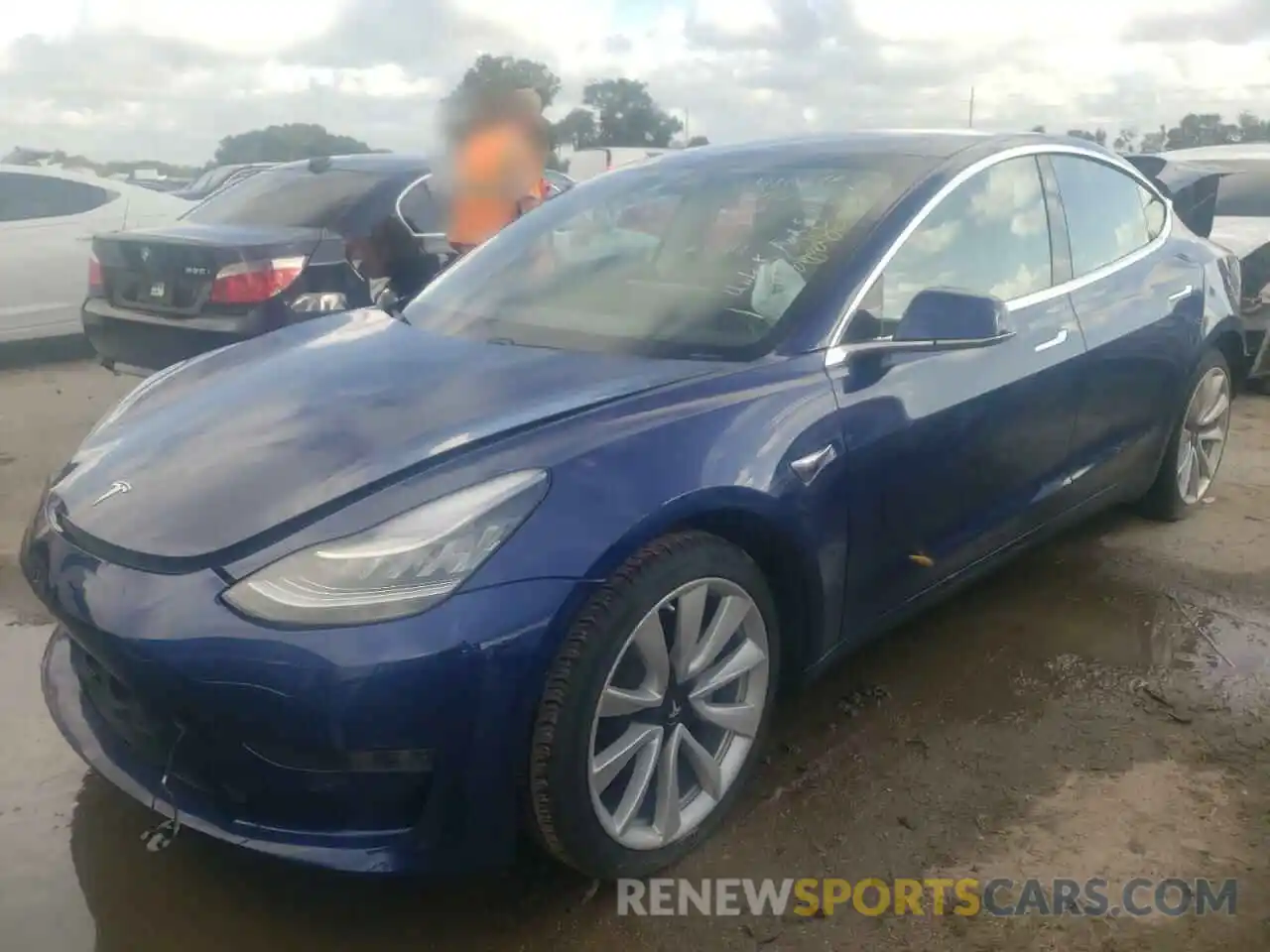 2 Photograph of a damaged car 5YJ3E1EA1LF783843 TESLA MODEL 3 2020