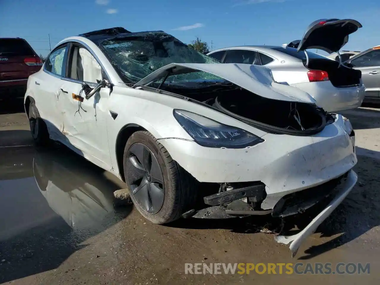 1 Photograph of a damaged car 5YJ3E1EA1LF785088 TESLA MODEL 3 2020