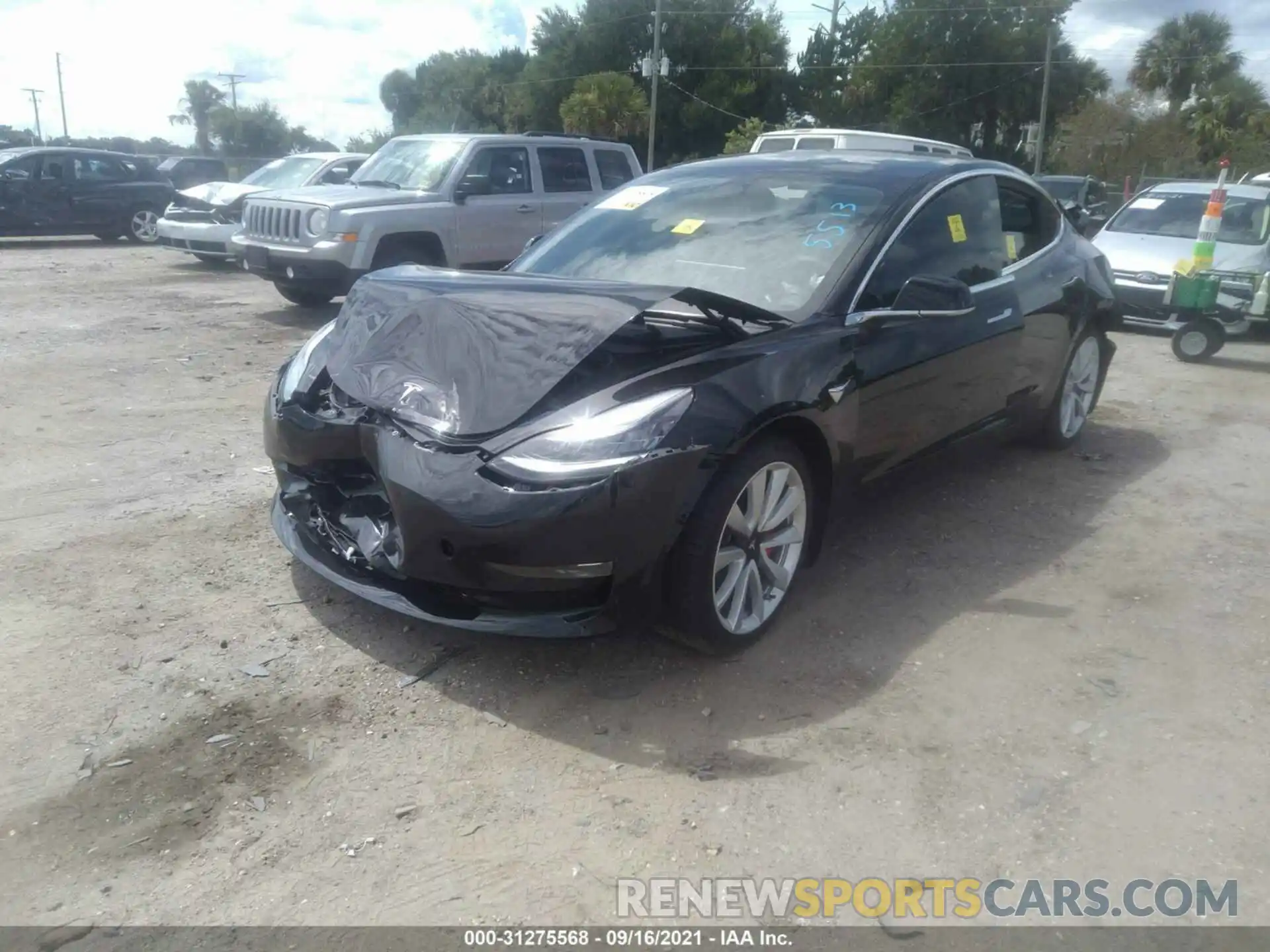 6 Photograph of a damaged car 5YJ3E1EA1LF785513 TESLA MODEL 3 2020