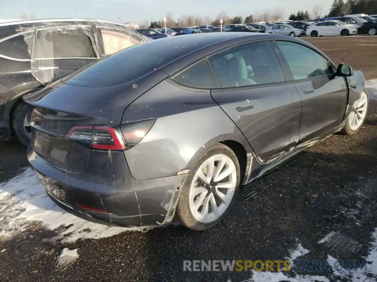 4 Photograph of a damaged car 5YJ3E1EA1LF786659 TESLA MODEL 3 2020