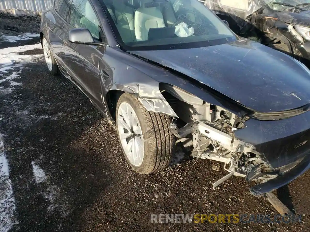 9 Photograph of a damaged car 5YJ3E1EA1LF786659 TESLA MODEL 3 2020