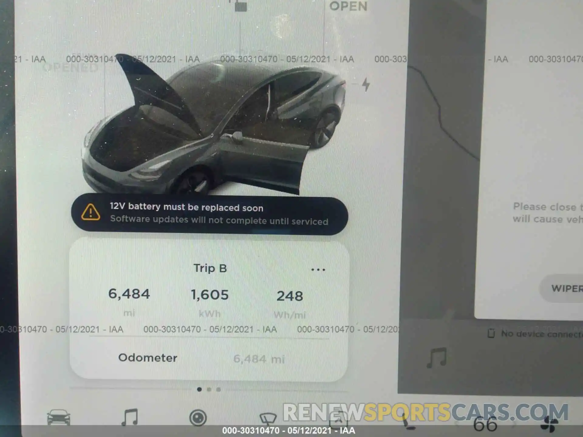 7 Photograph of a damaged car 5YJ3E1EA1LF792249 TESLA MODEL 3 2020