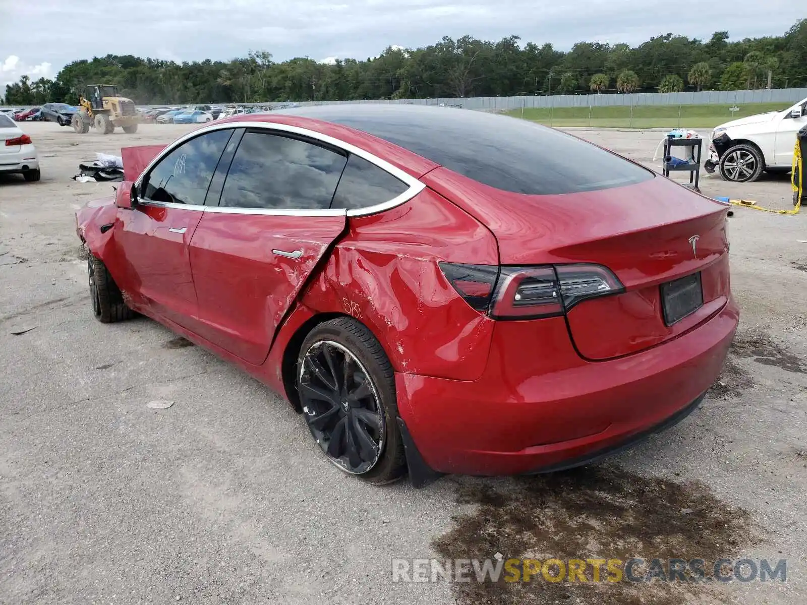 3 Photograph of a damaged car 5YJ3E1EA1LF792977 TESLA MODEL 3 2020