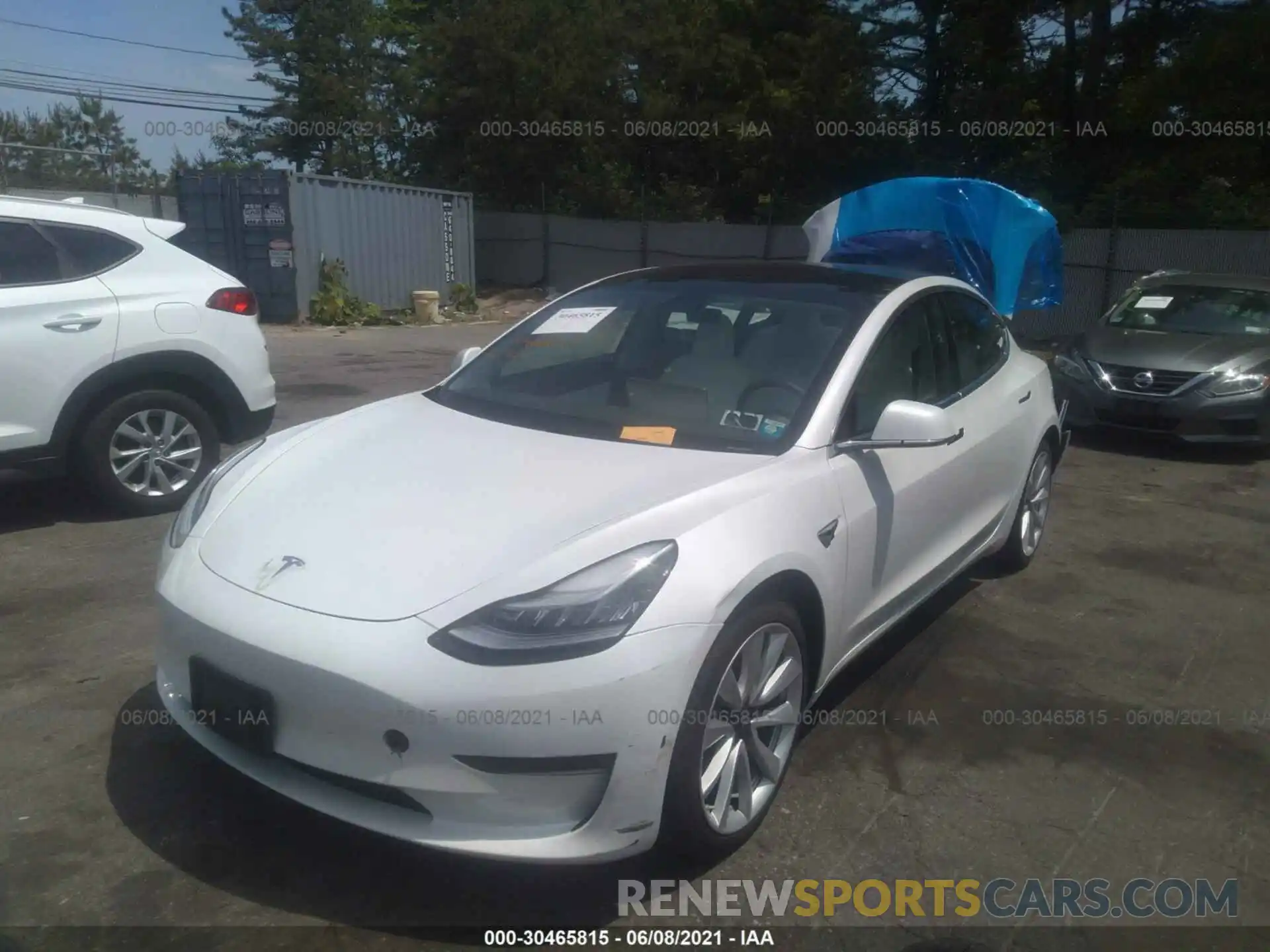 2 Фотография поврежденного автомобиля 5YJ3E1EA1LF793479 TESLA MODEL 3 2020