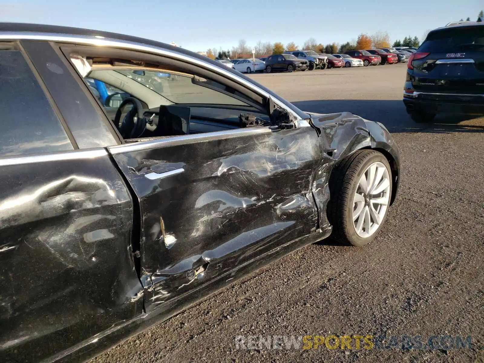 9 Photograph of a damaged car 5YJ3E1EA1LF794440 TESLA MODEL 3 2020