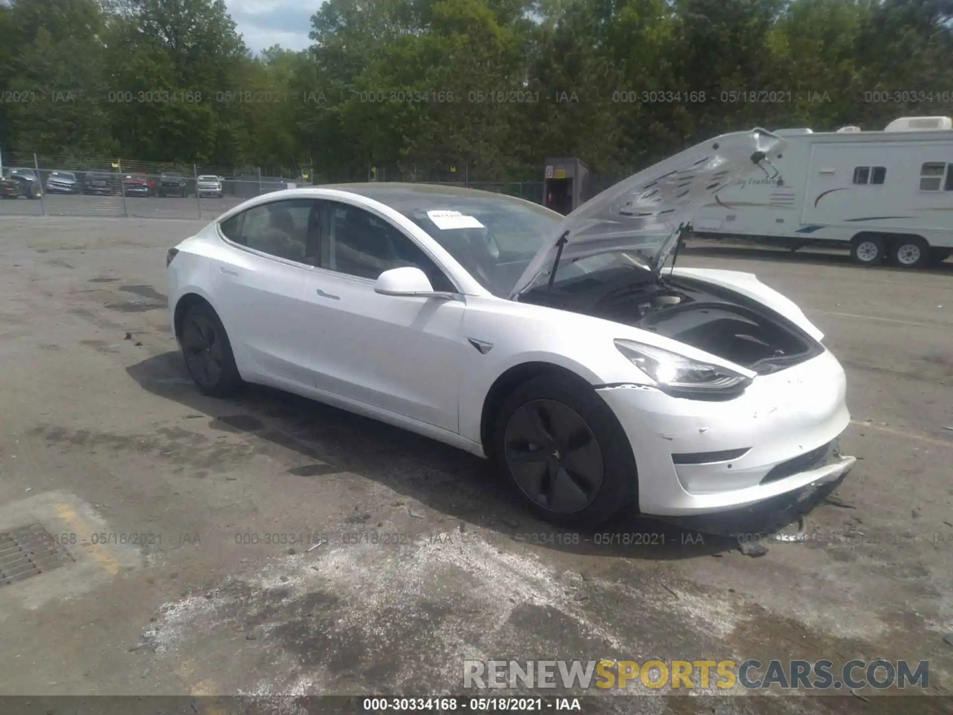 1 Photograph of a damaged car 5YJ3E1EA1LF797354 TESLA MODEL 3 2020