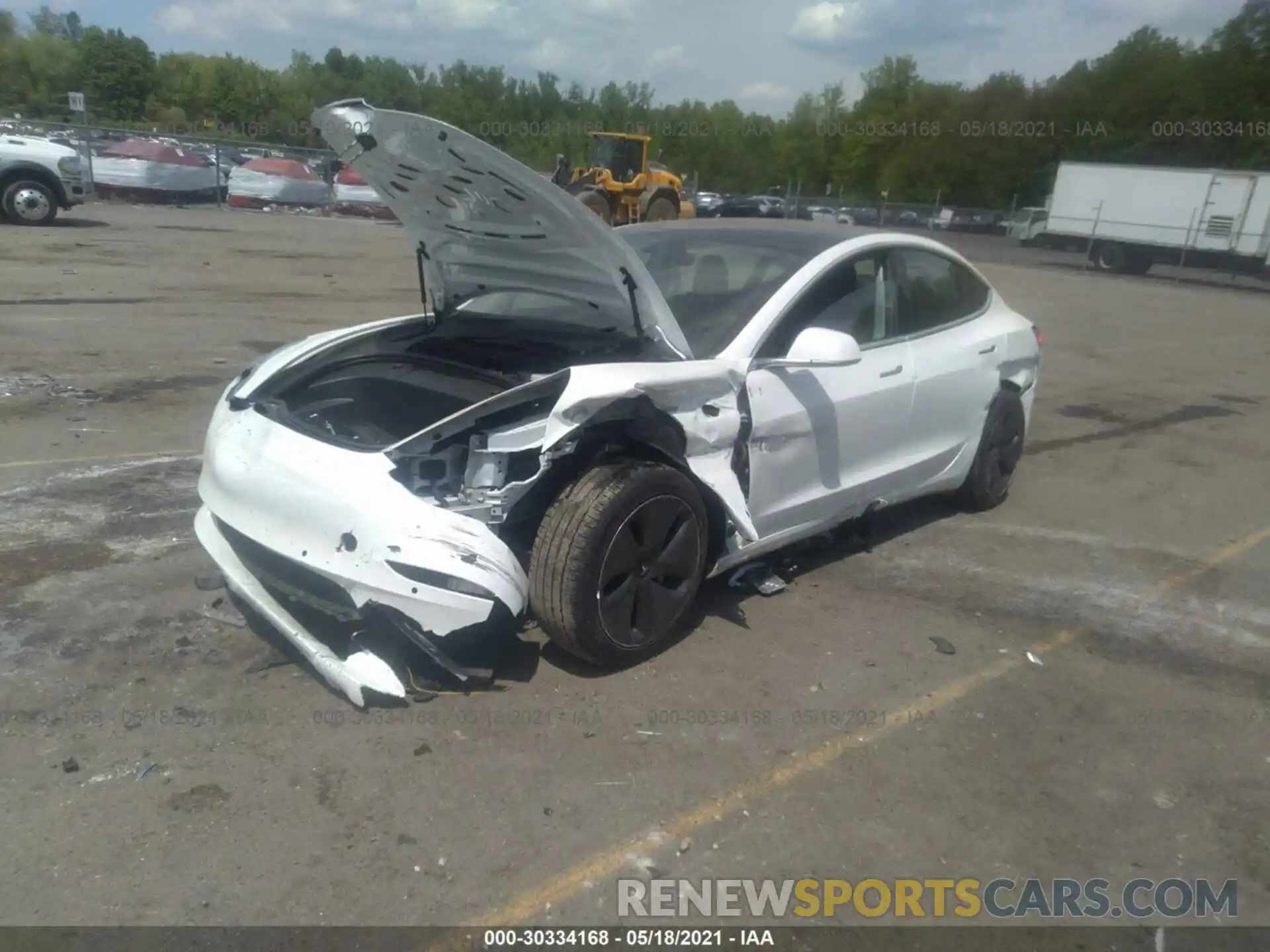 2 Photograph of a damaged car 5YJ3E1EA1LF797354 TESLA MODEL 3 2020