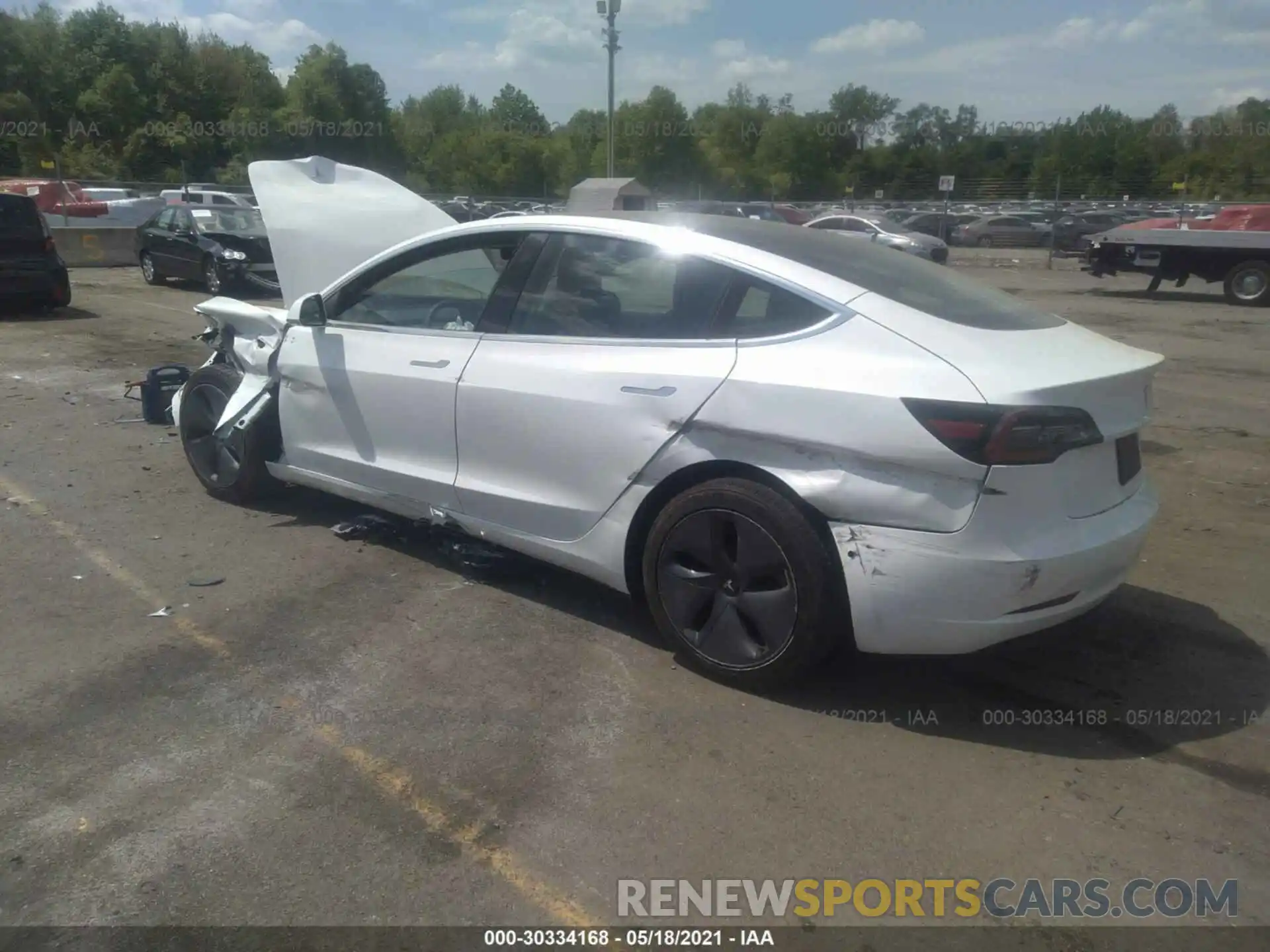 3 Photograph of a damaged car 5YJ3E1EA1LF797354 TESLA MODEL 3 2020