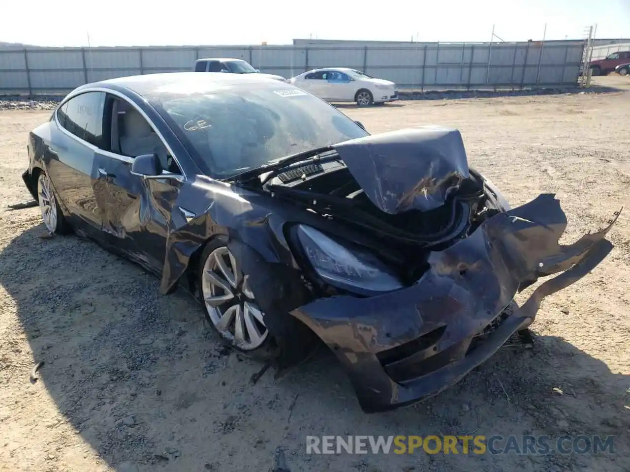 1 Photograph of a damaged car 5YJ3E1EA1LF797922 TESLA MODEL 3 2020