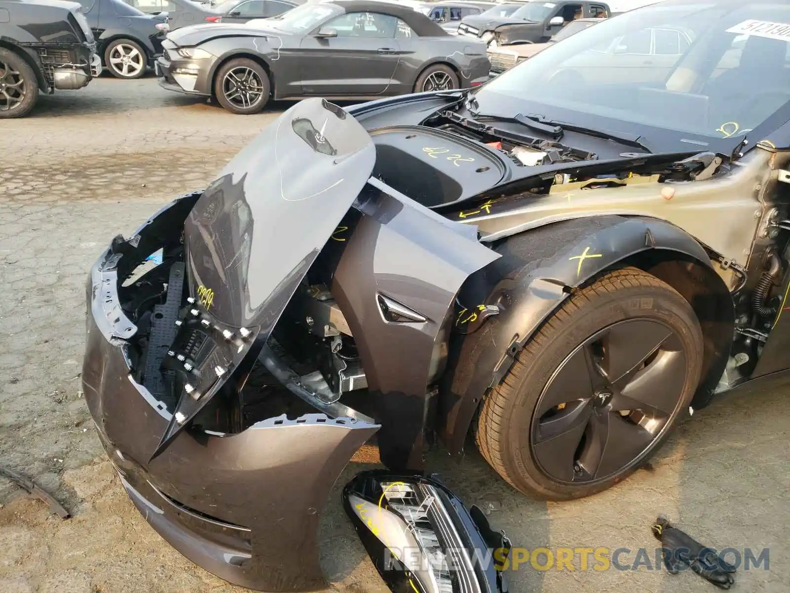 9 Photograph of a damaged car 5YJ3E1EA1LF798410 TESLA MODEL 3 2020