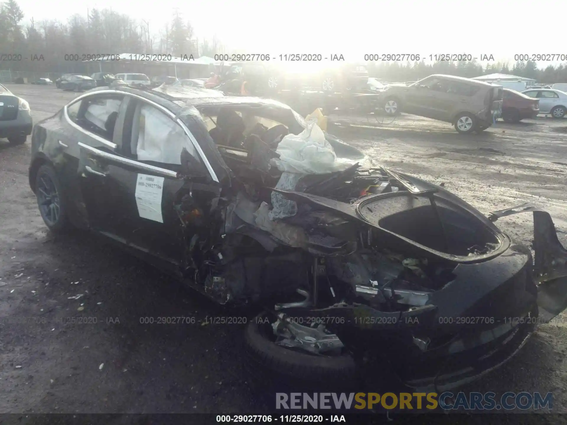 1 Photograph of a damaged car 5YJ3E1EA1LF798889 TESLA MODEL 3 2020