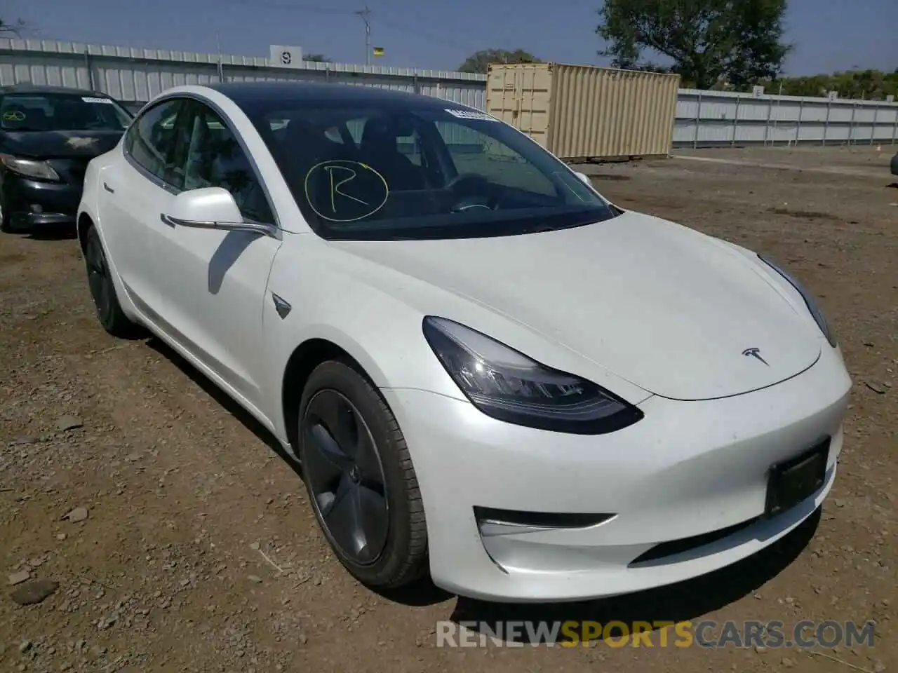 1 Photograph of a damaged car 5YJ3E1EA1LF799699 TESLA MODEL 3 2020