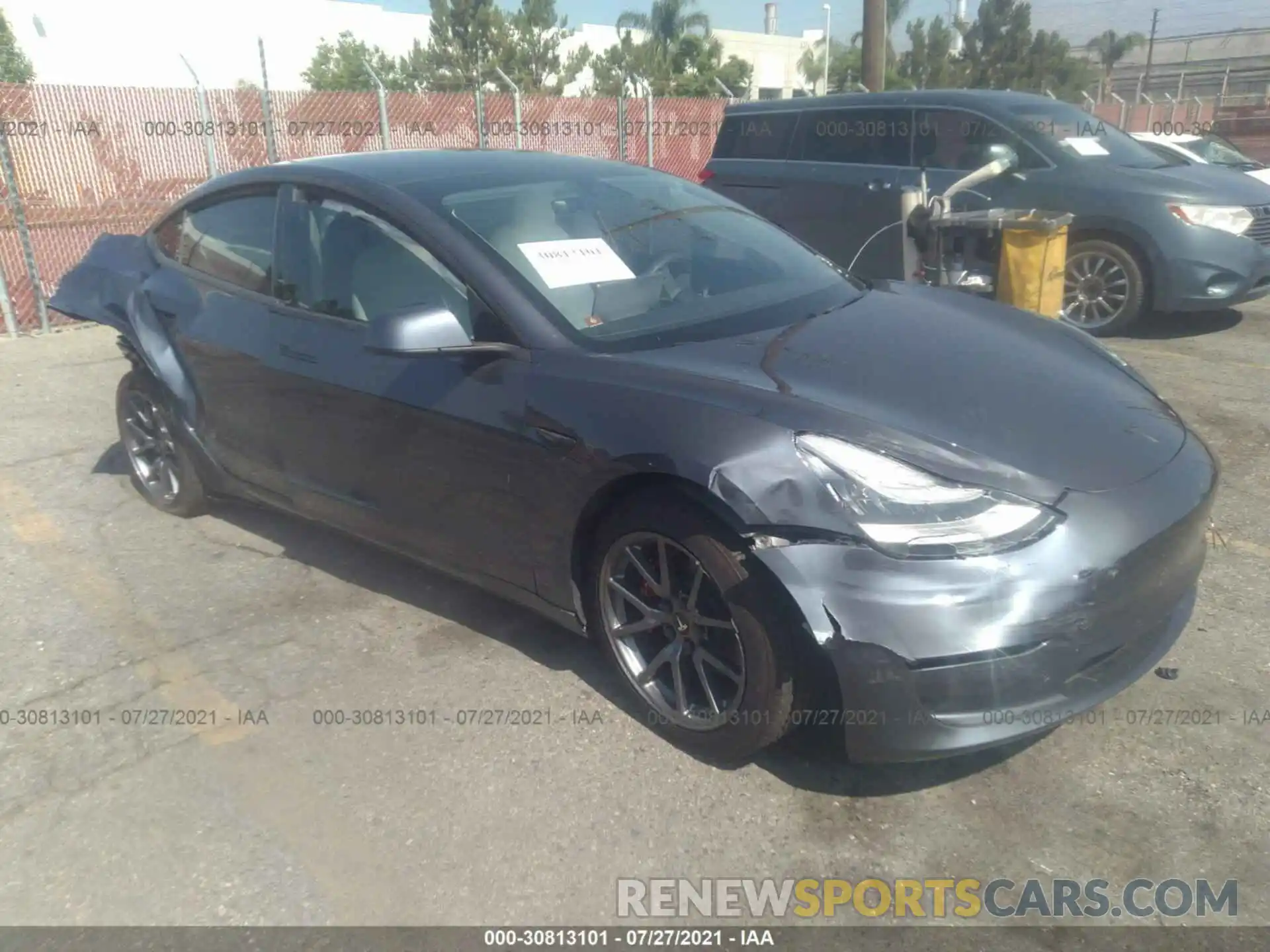 1 Photograph of a damaged car 5YJ3E1EA1LF804836 TESLA MODEL 3 2020