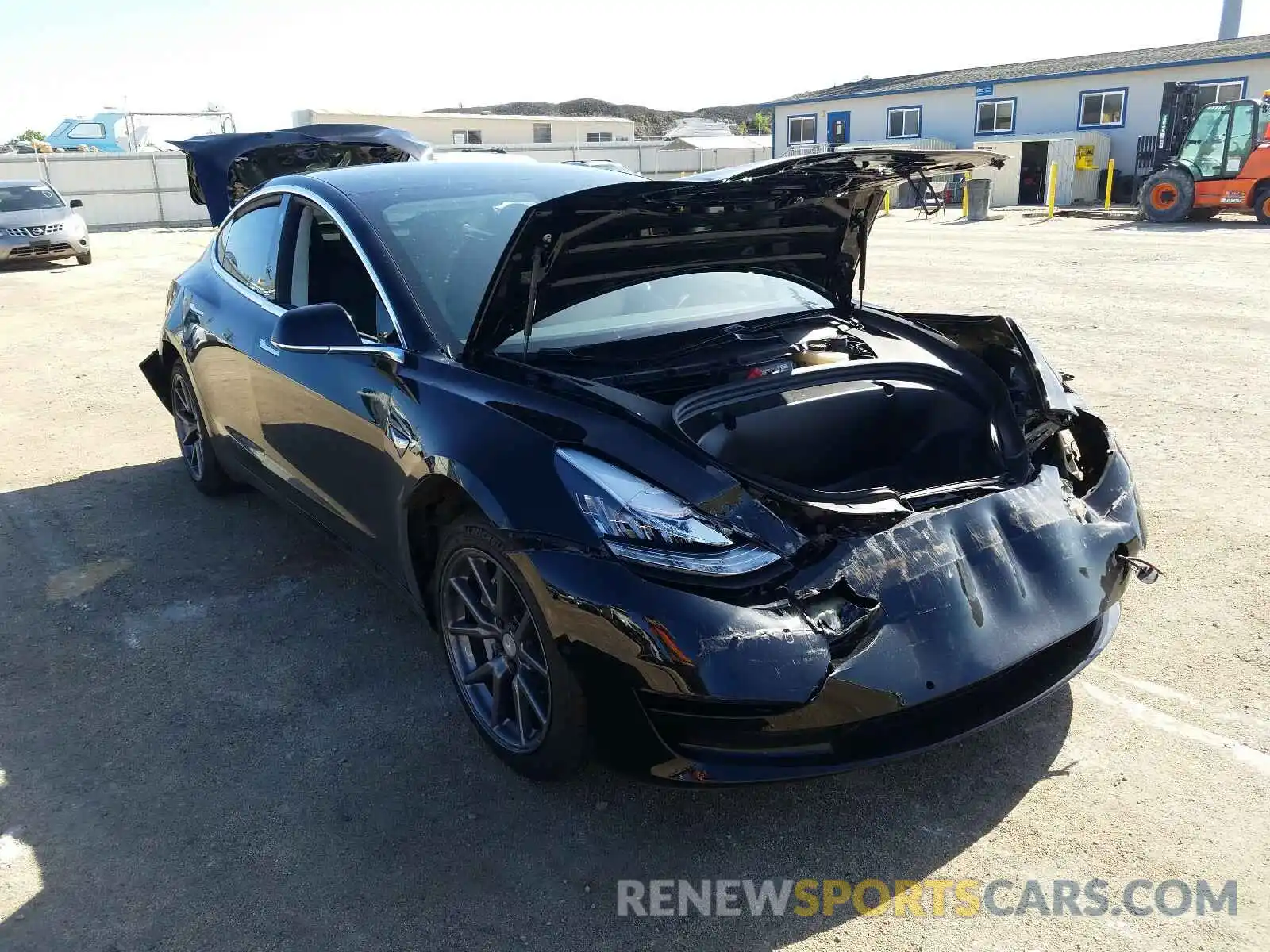 1 Photograph of a damaged car 5YJ3E1EA2LF427658 TESLA MODEL 3 2020