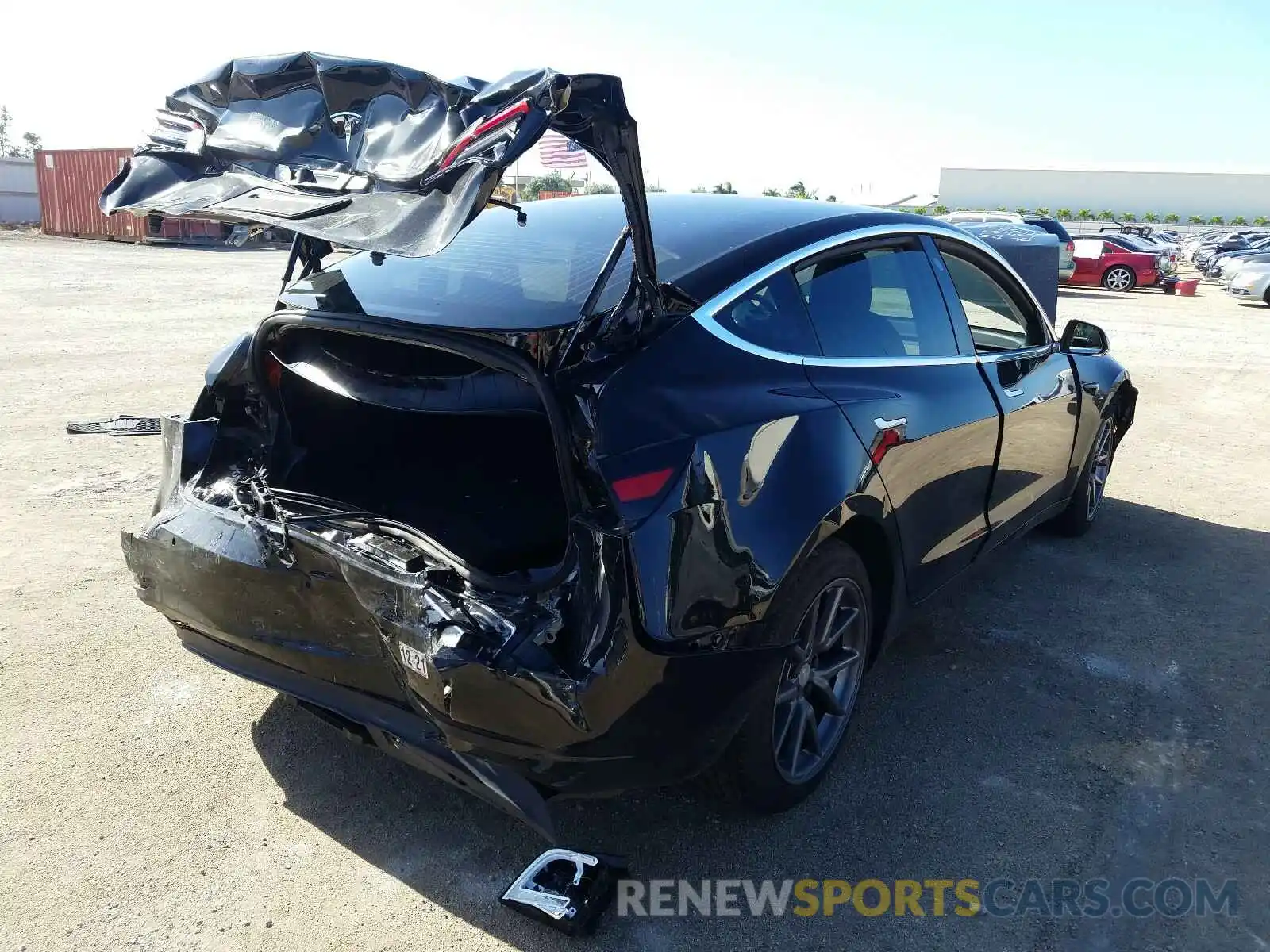 4 Photograph of a damaged car 5YJ3E1EA2LF427658 TESLA MODEL 3 2020