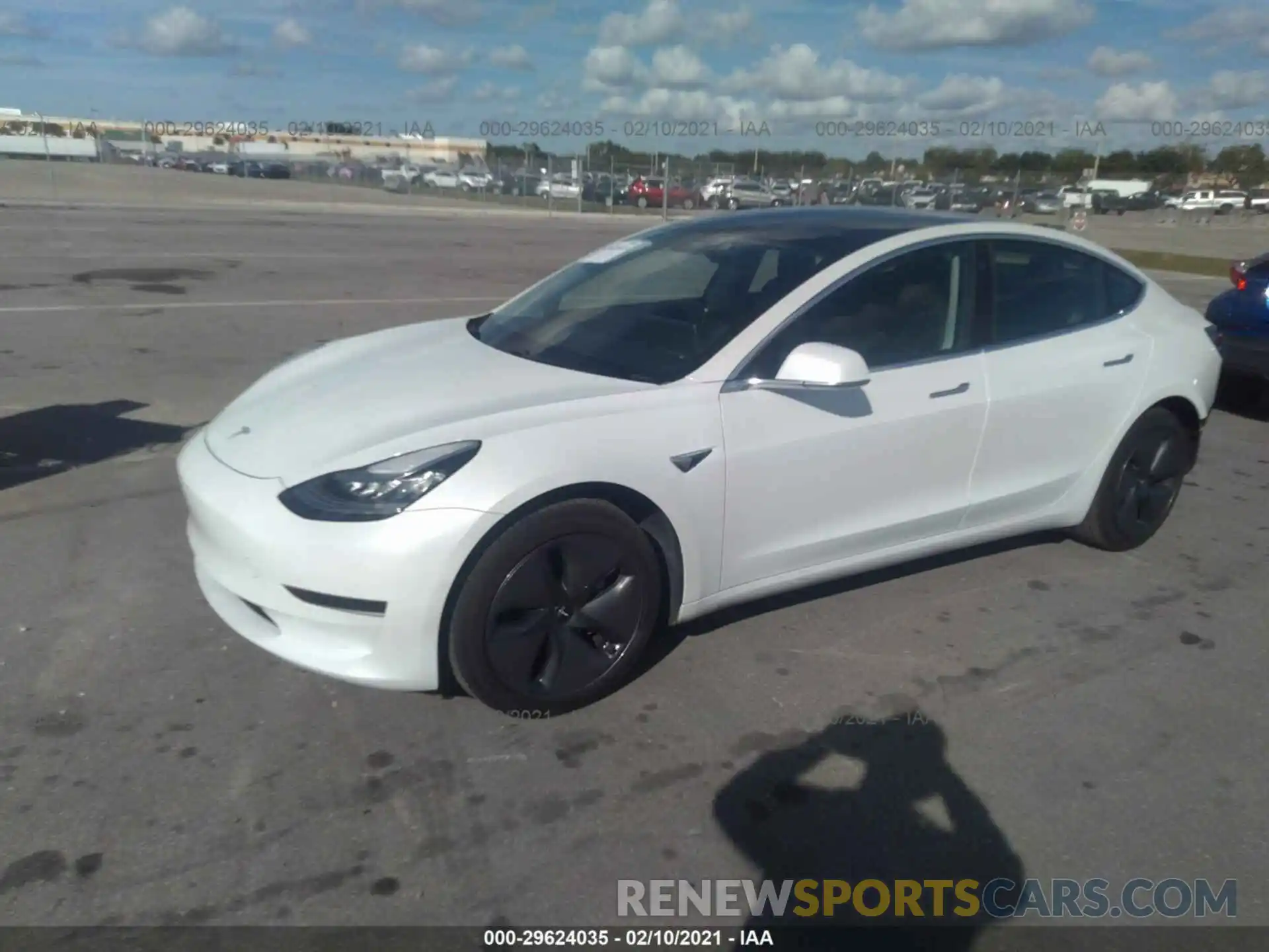 2 Photograph of a damaged car 5YJ3E1EA2LF504531 TESLA MODEL 3 2020