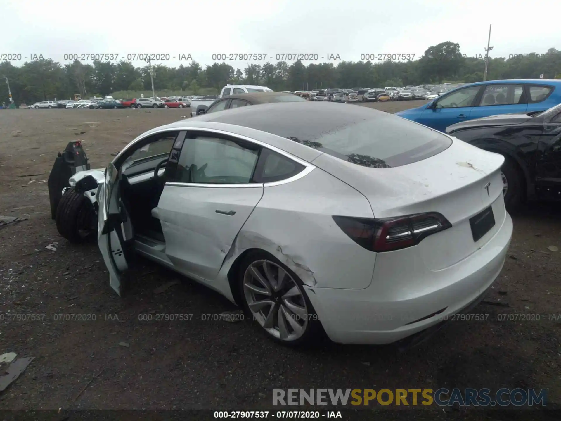 3 Фотография поврежденного автомобиля 5YJ3E1EA2LF509938 TESLA MODEL 3 2020