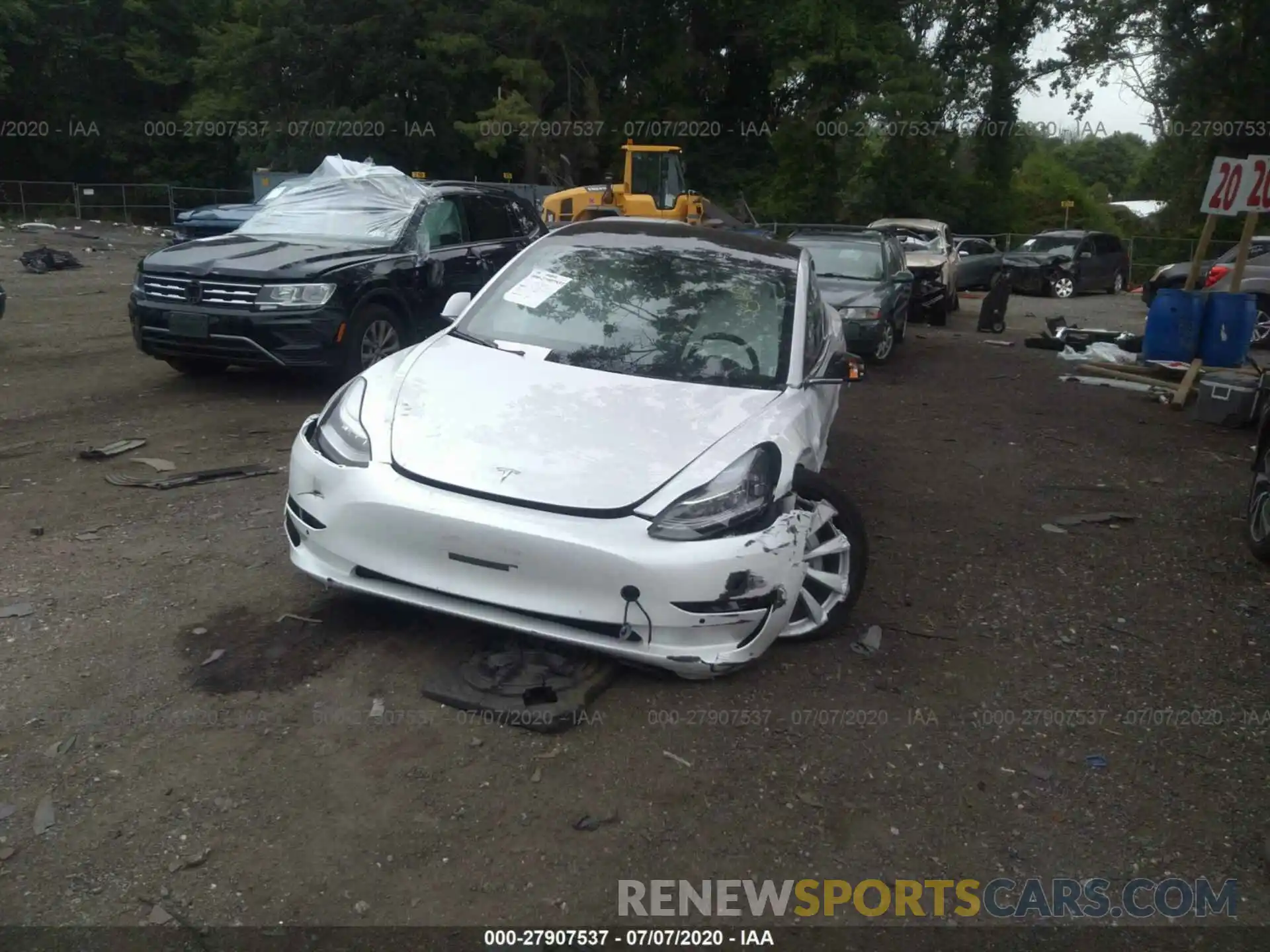 6 Photograph of a damaged car 5YJ3E1EA2LF509938 TESLA MODEL 3 2020