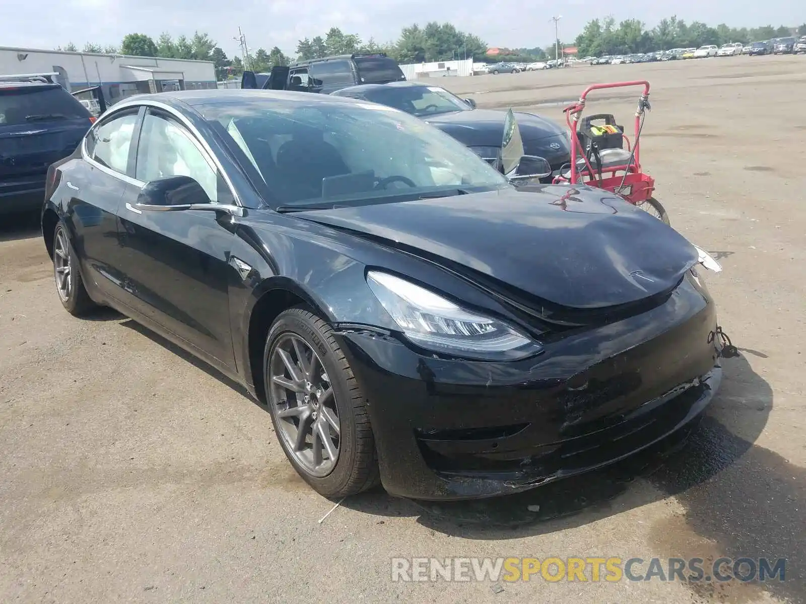 1 Photograph of a damaged car 5YJ3E1EA2LF590245 TESLA MODEL 3 2020