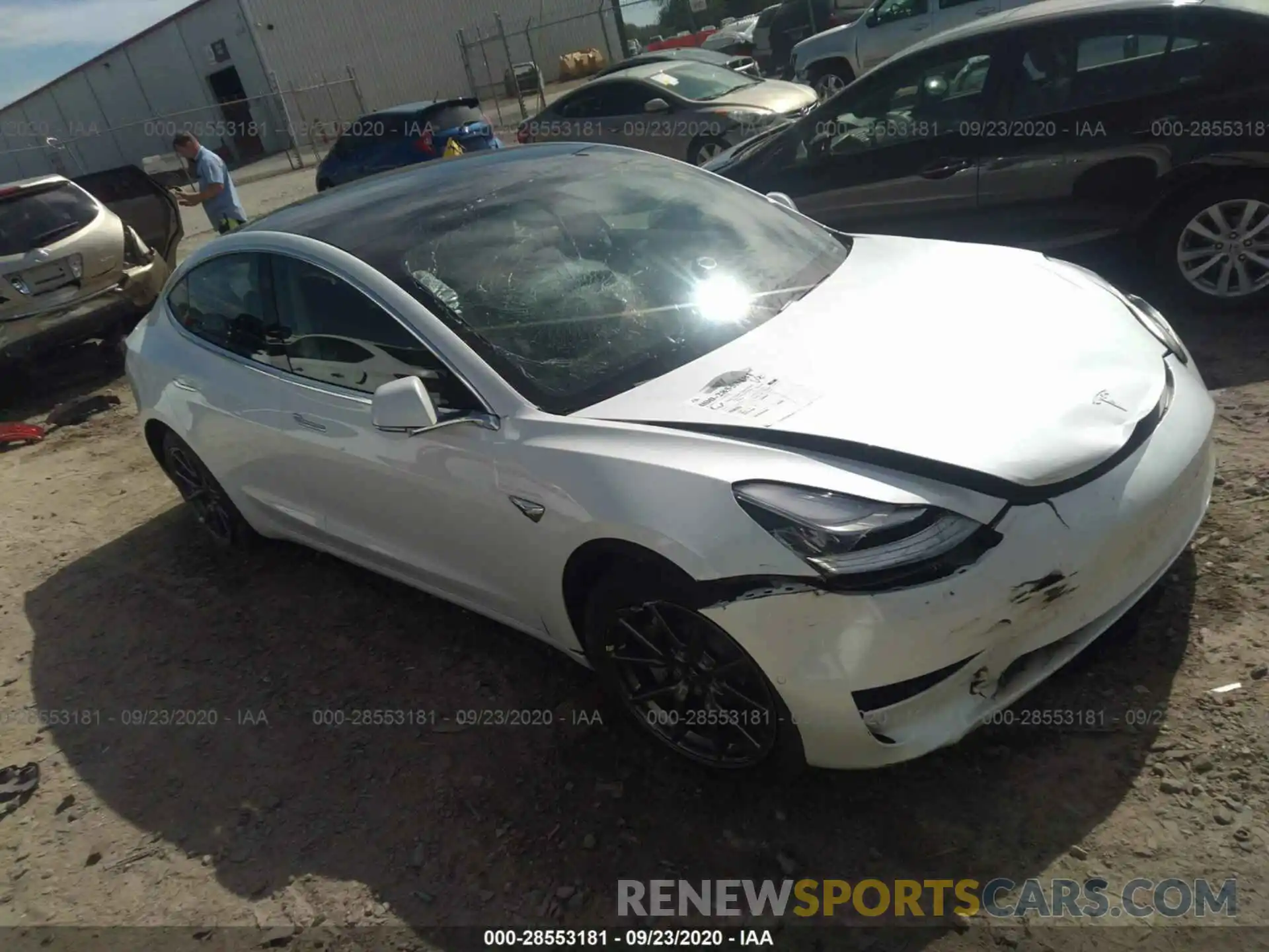 1 Photograph of a damaged car 5YJ3E1EA2LF590441 TESLA MODEL 3 2020