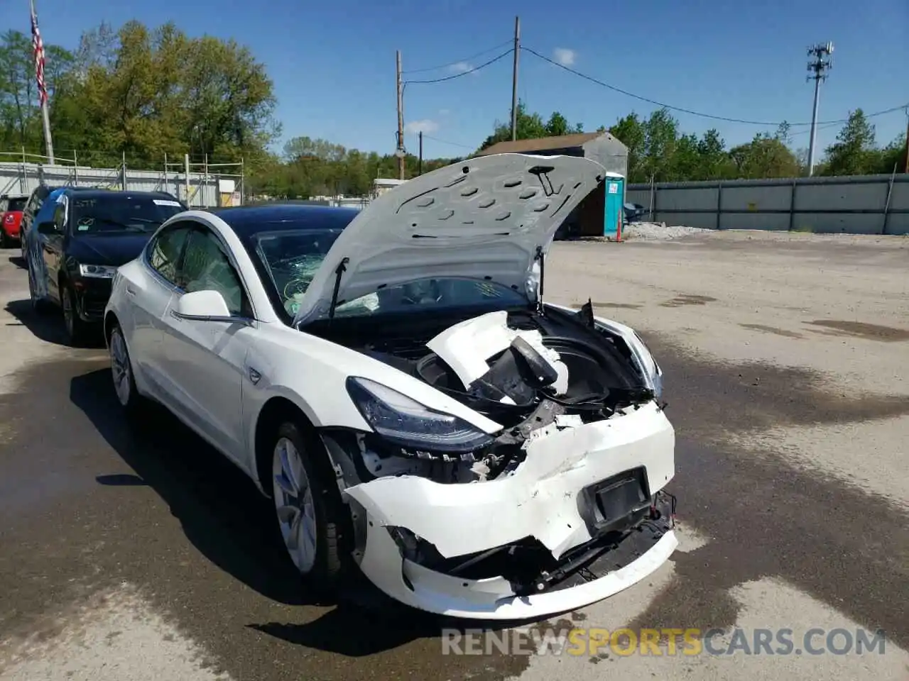 1 Photograph of a damaged car 5YJ3E1EA2LF598801 TESLA MODEL 3 2020