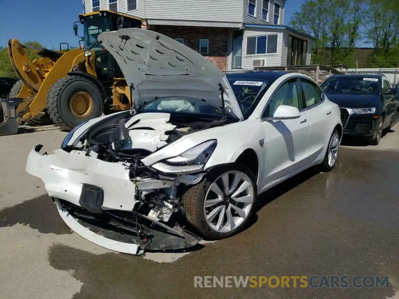 2 Photograph of a damaged car 5YJ3E1EA2LF598801 TESLA MODEL 3 2020