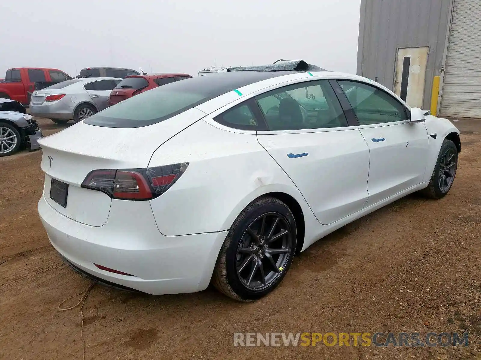 4 Photograph of a damaged car 5YJ3E1EA2LF612146 TESLA MODEL 3 2020