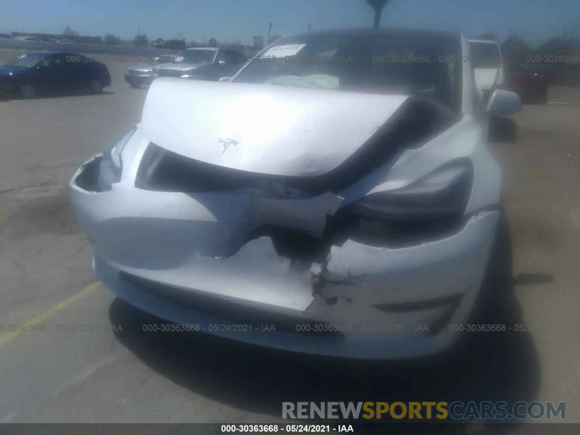 6 Photograph of a damaged car 5YJ3E1EA2LF612678 TESLA MODEL 3 2020