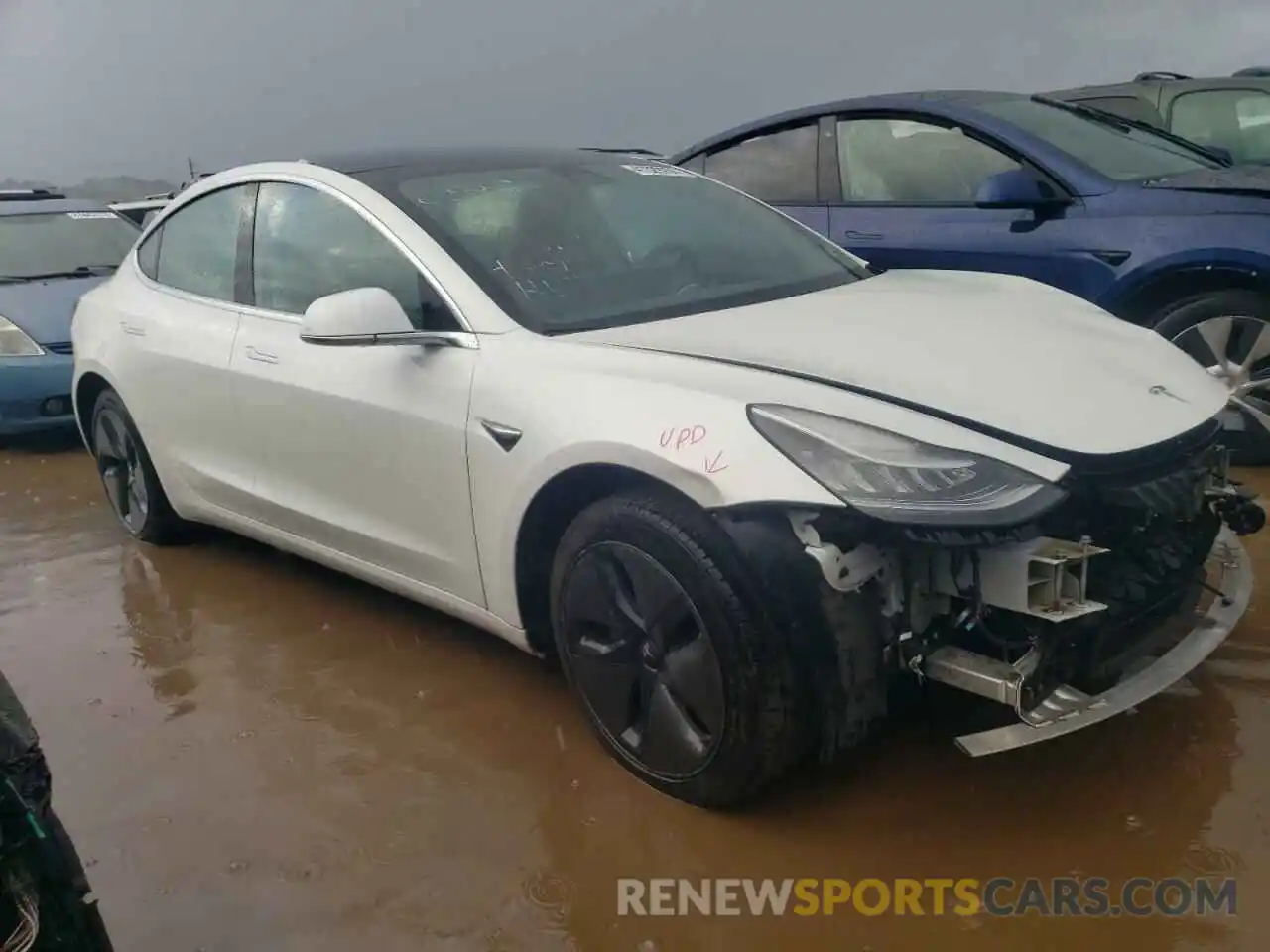 4 Фотография поврежденного автомобиля 5YJ3E1EA2LF612695 TESLA MODEL 3 2020