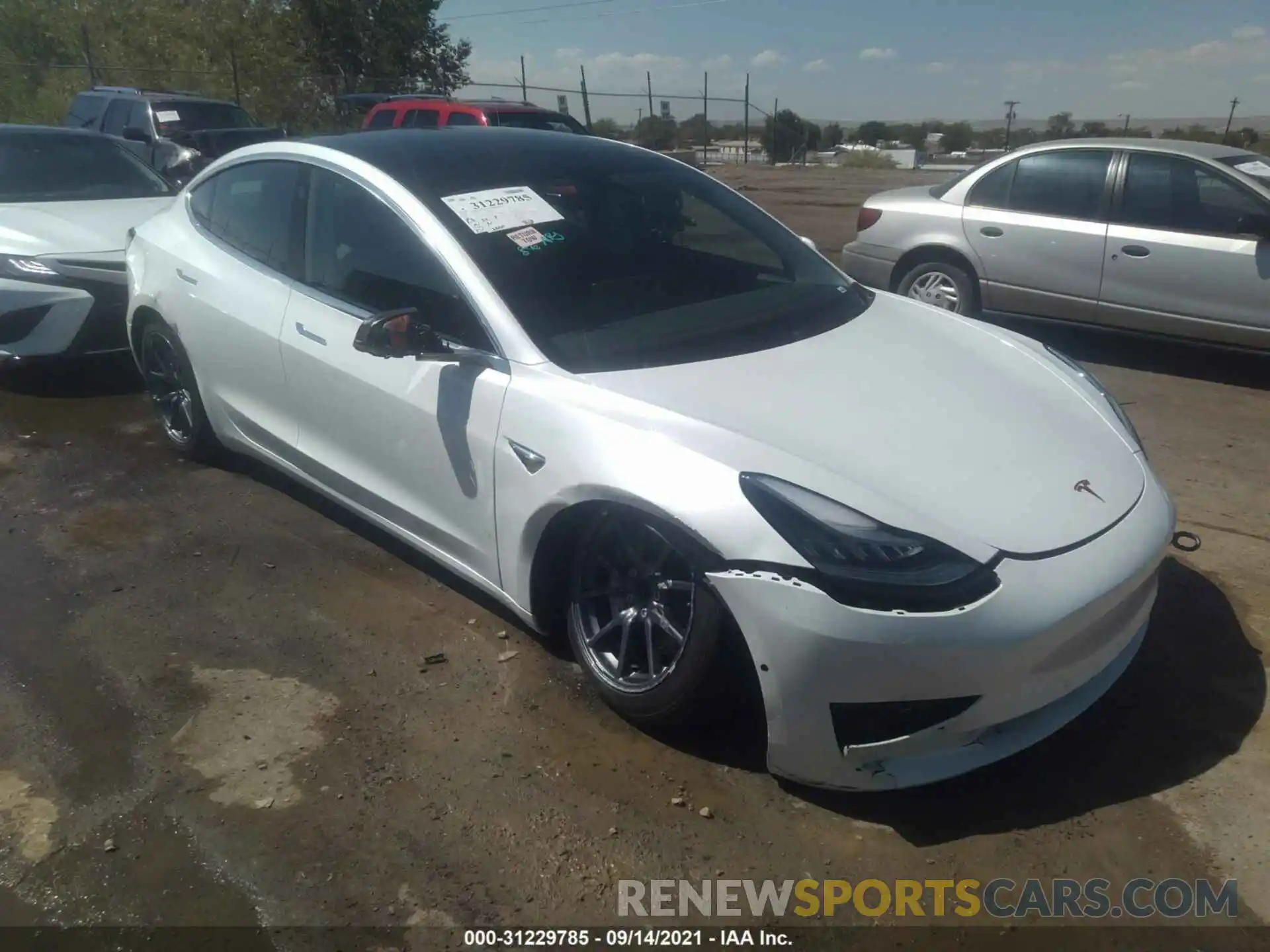 1 Photograph of a damaged car 5YJ3E1EA2LF613541 TESLA MODEL 3 2020