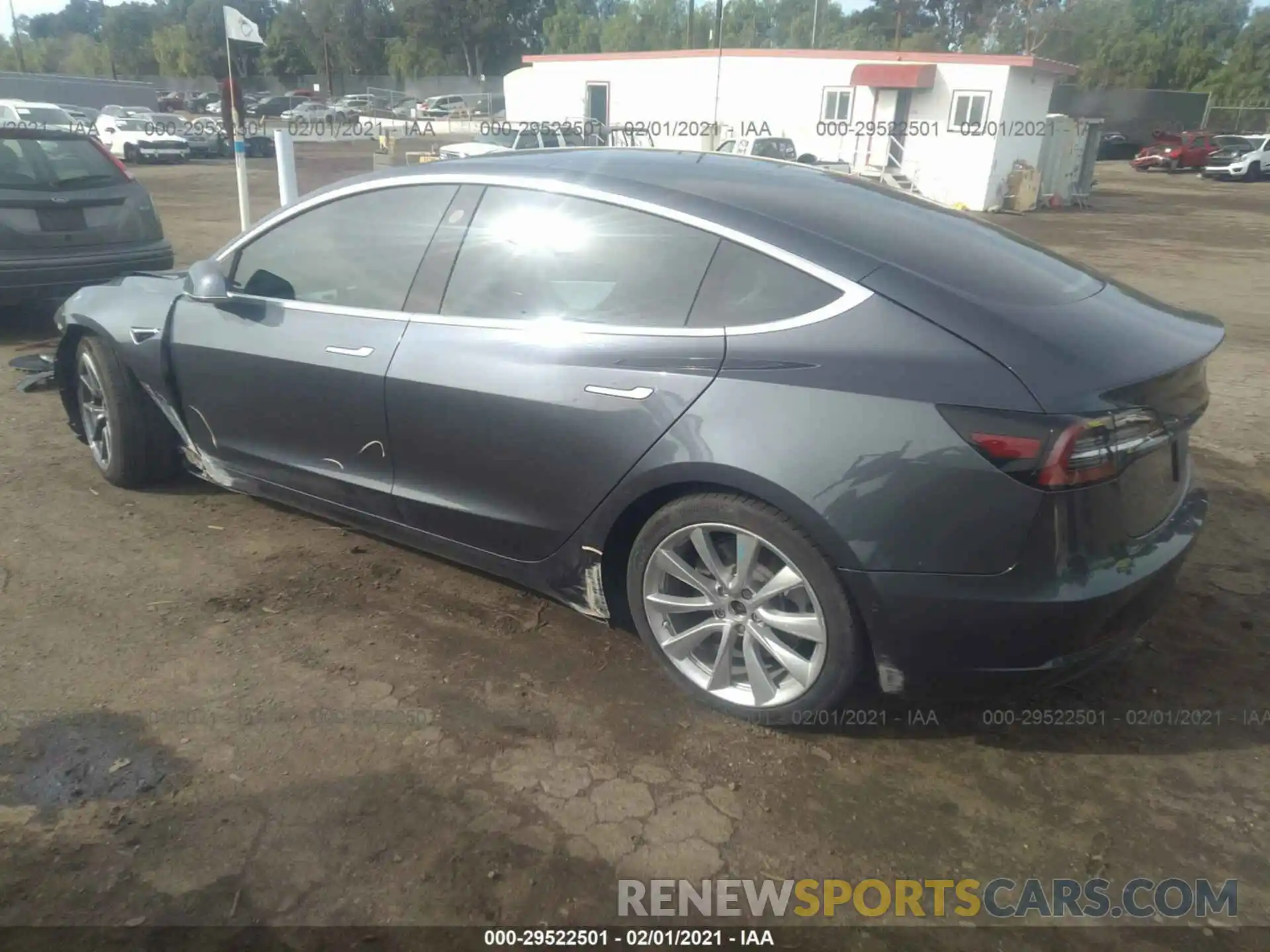 3 Photograph of a damaged car 5YJ3E1EA2LF614947 TESLA MODEL 3 2020