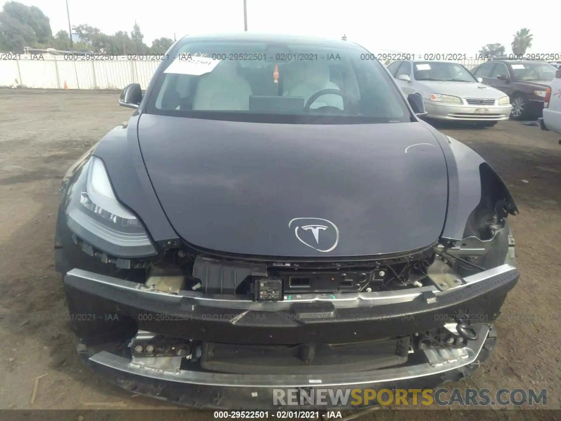 6 Photograph of a damaged car 5YJ3E1EA2LF614947 TESLA MODEL 3 2020