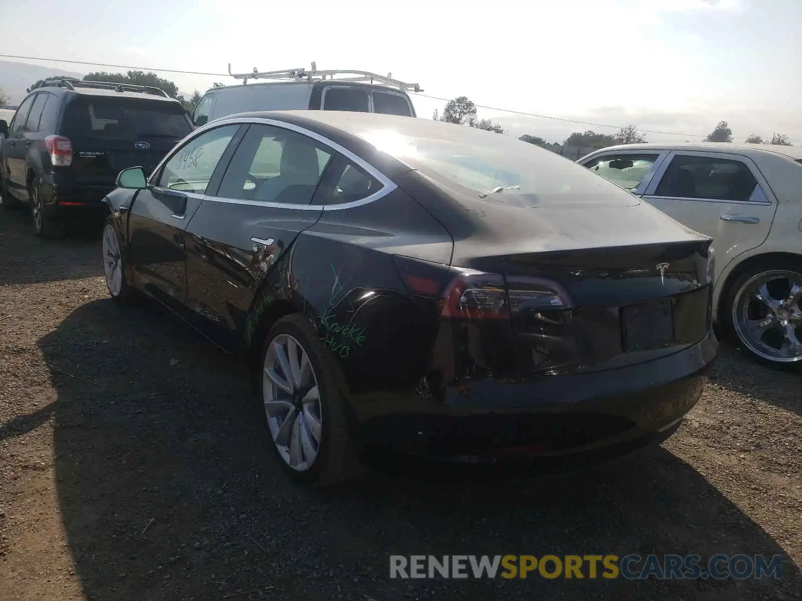 3 Photograph of a damaged car 5YJ3E1EA2LF615743 TESLA MODEL 3 2020