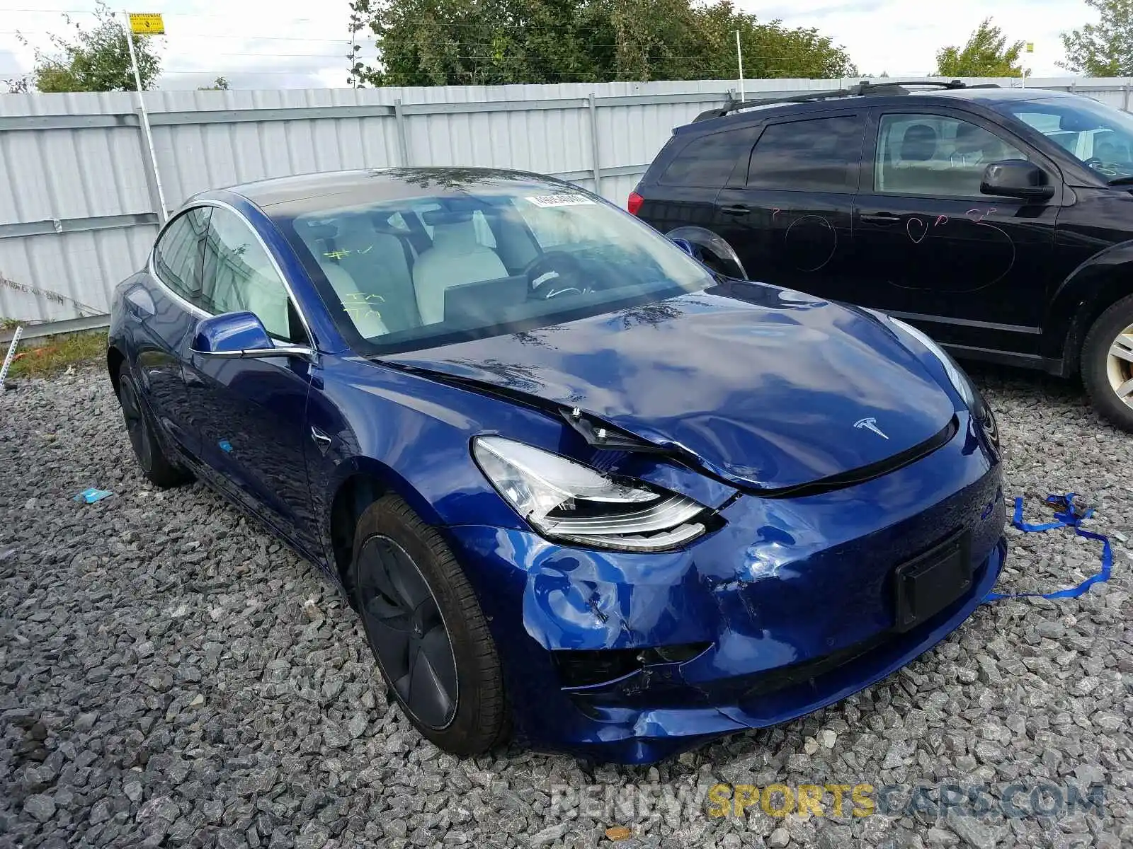 1 Photograph of a damaged car 5YJ3E1EA2LF626046 TESLA MODEL 3 2020