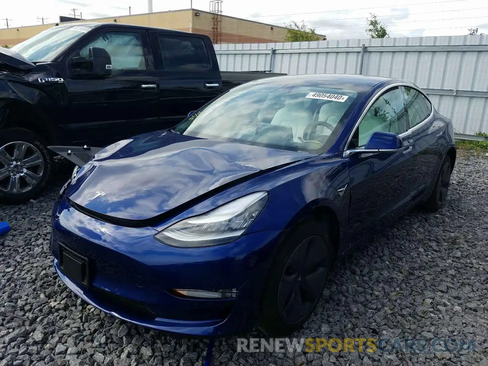 2 Photograph of a damaged car 5YJ3E1EA2LF626046 TESLA MODEL 3 2020