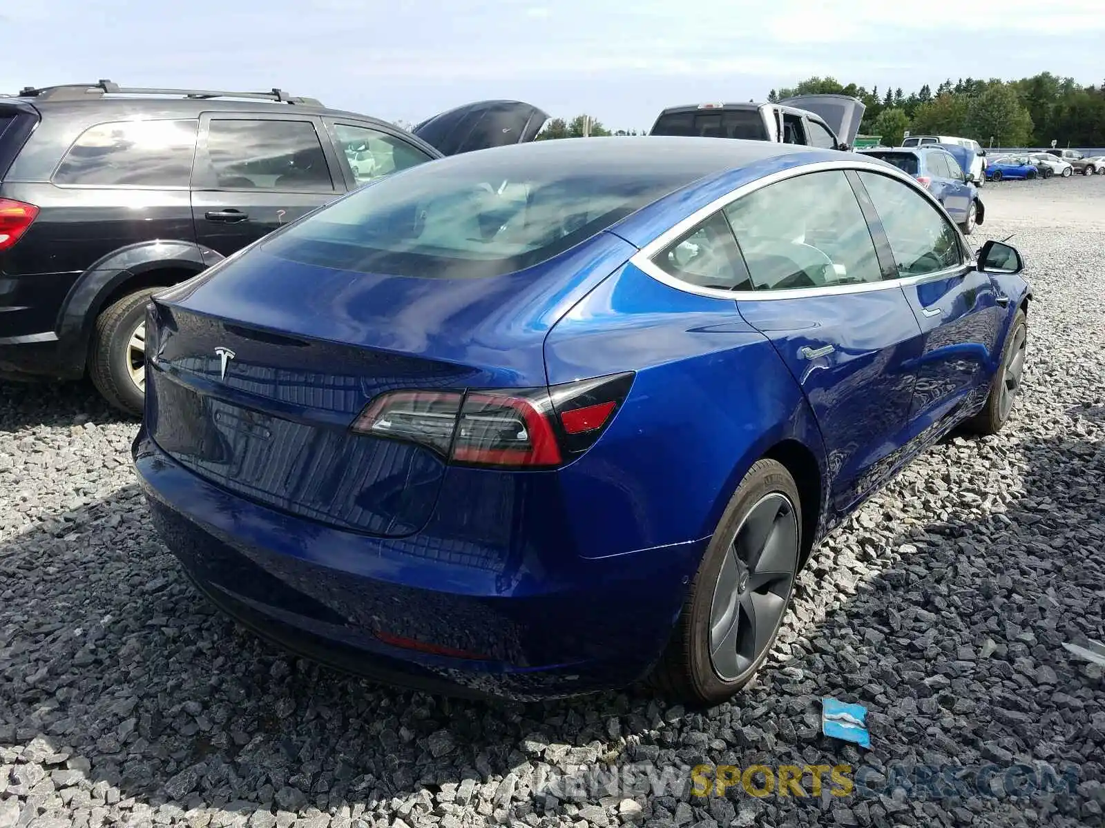 4 Photograph of a damaged car 5YJ3E1EA2LF626046 TESLA MODEL 3 2020