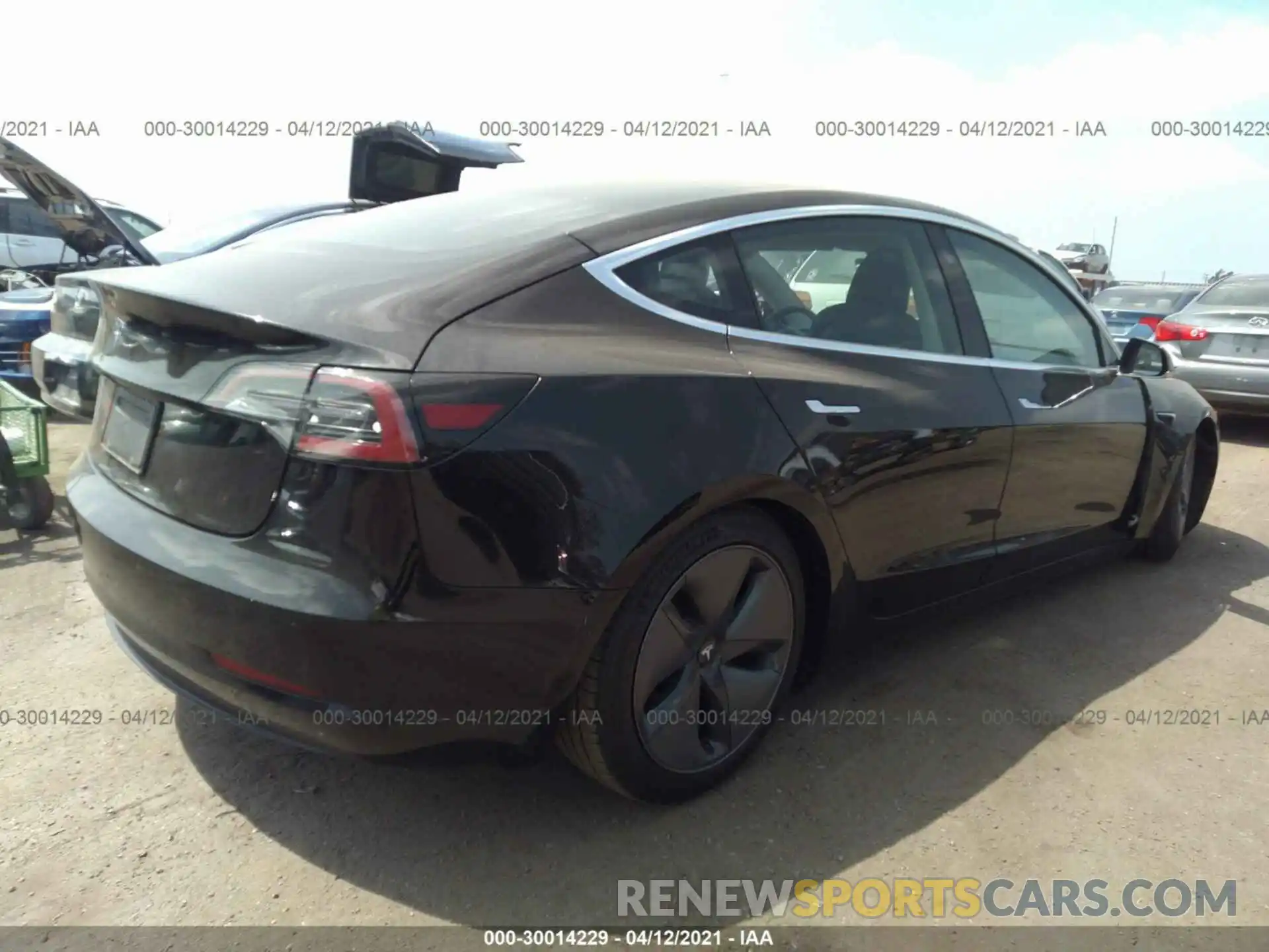 4 Photograph of a damaged car 5YJ3E1EA2LF630095 TESLA MODEL 3 2020