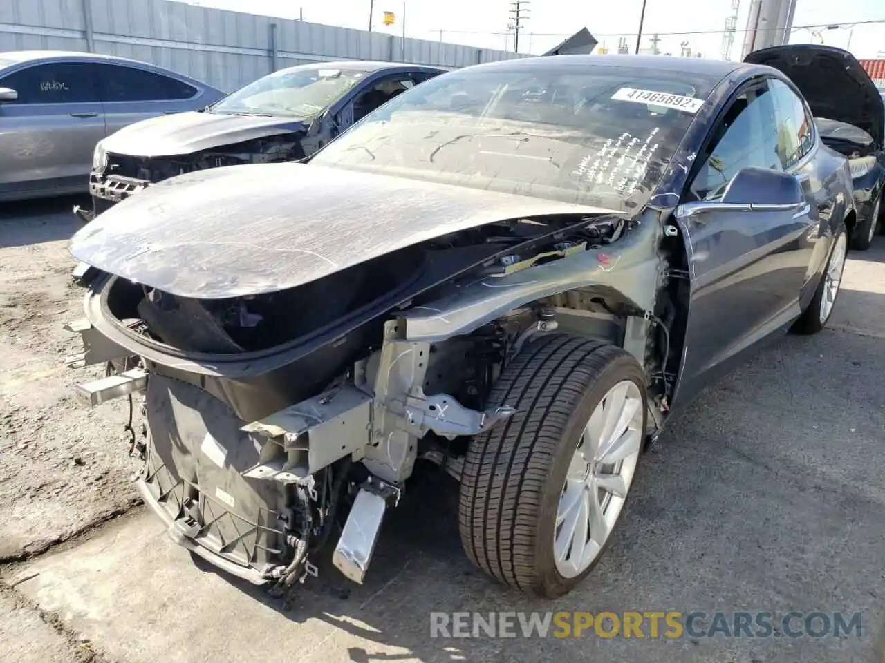 2 Photograph of a damaged car 5YJ3E1EA2LF630632 TESLA MODEL 3 2020