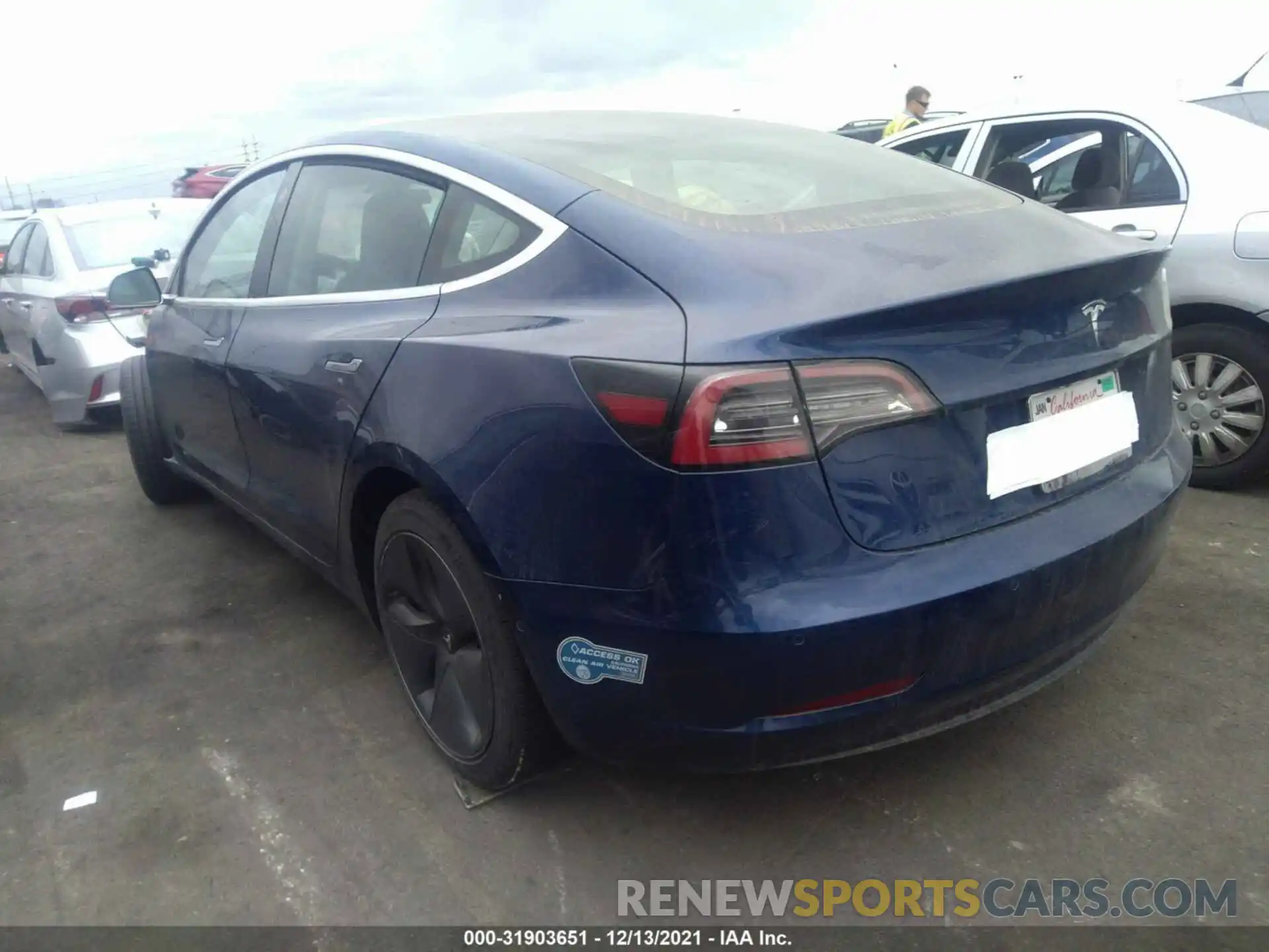 3 Photograph of a damaged car 5YJ3E1EA2LF631036 TESLA MODEL 3 2020