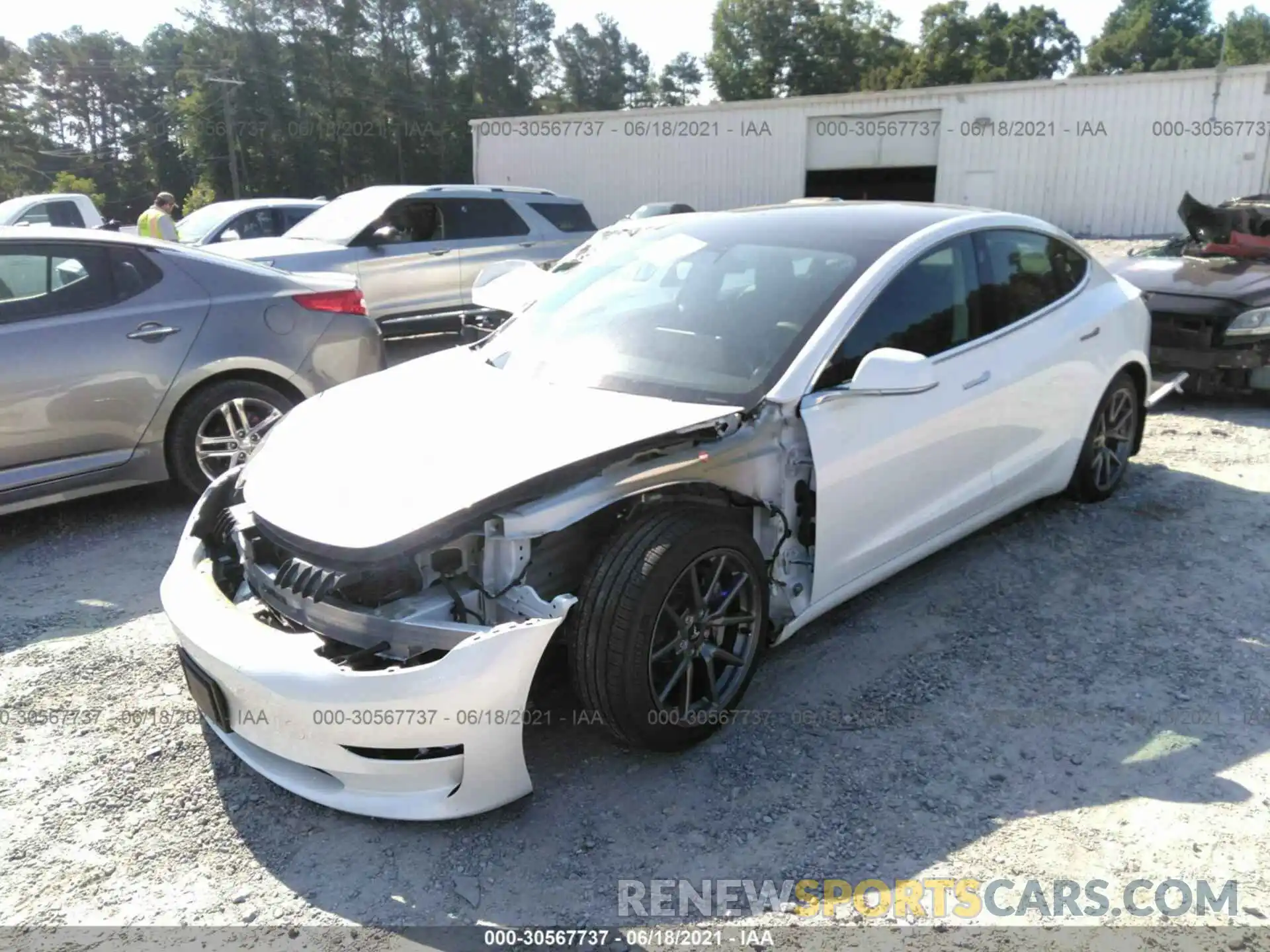 6 Photograph of a damaged car 5YJ3E1EA2LF632946 TESLA MODEL 3 2020