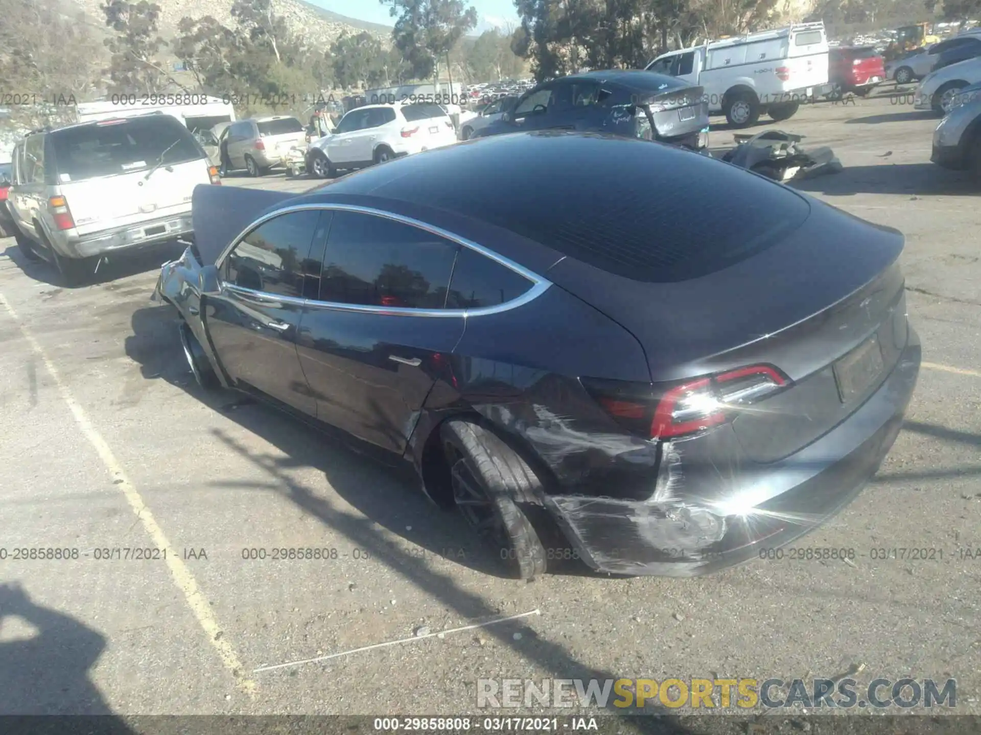 3 Photograph of a damaged car 5YJ3E1EA2LF644076 TESLA MODEL 3 2020